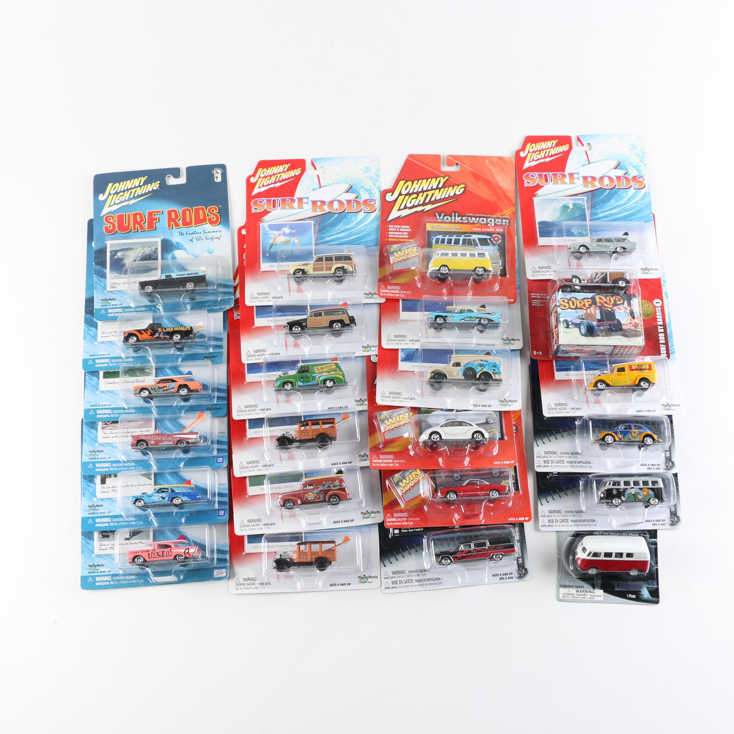 Collection of Johnny Lightning Toy Cars