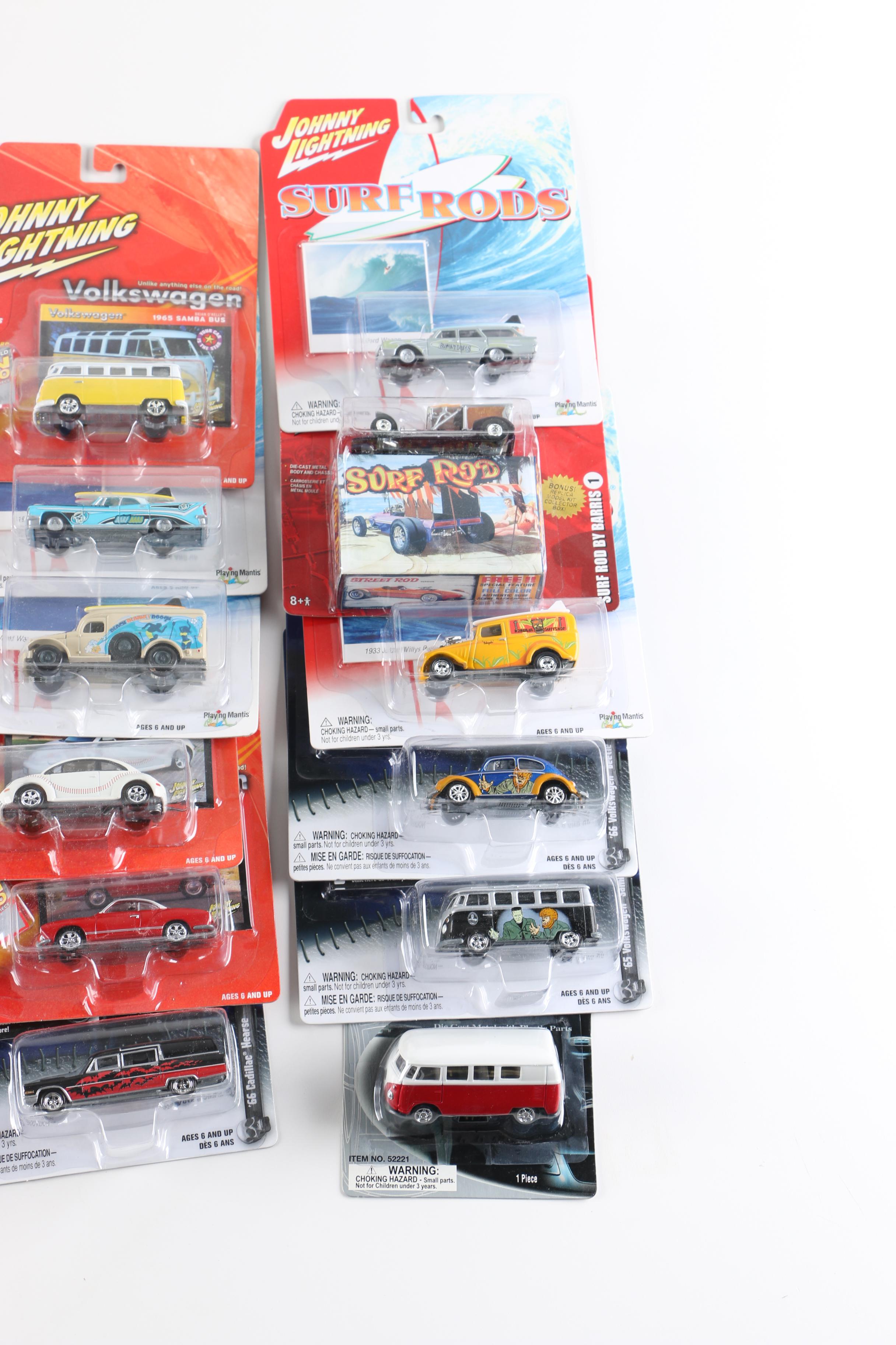 Collection of Johnny Lightning Toy Cars