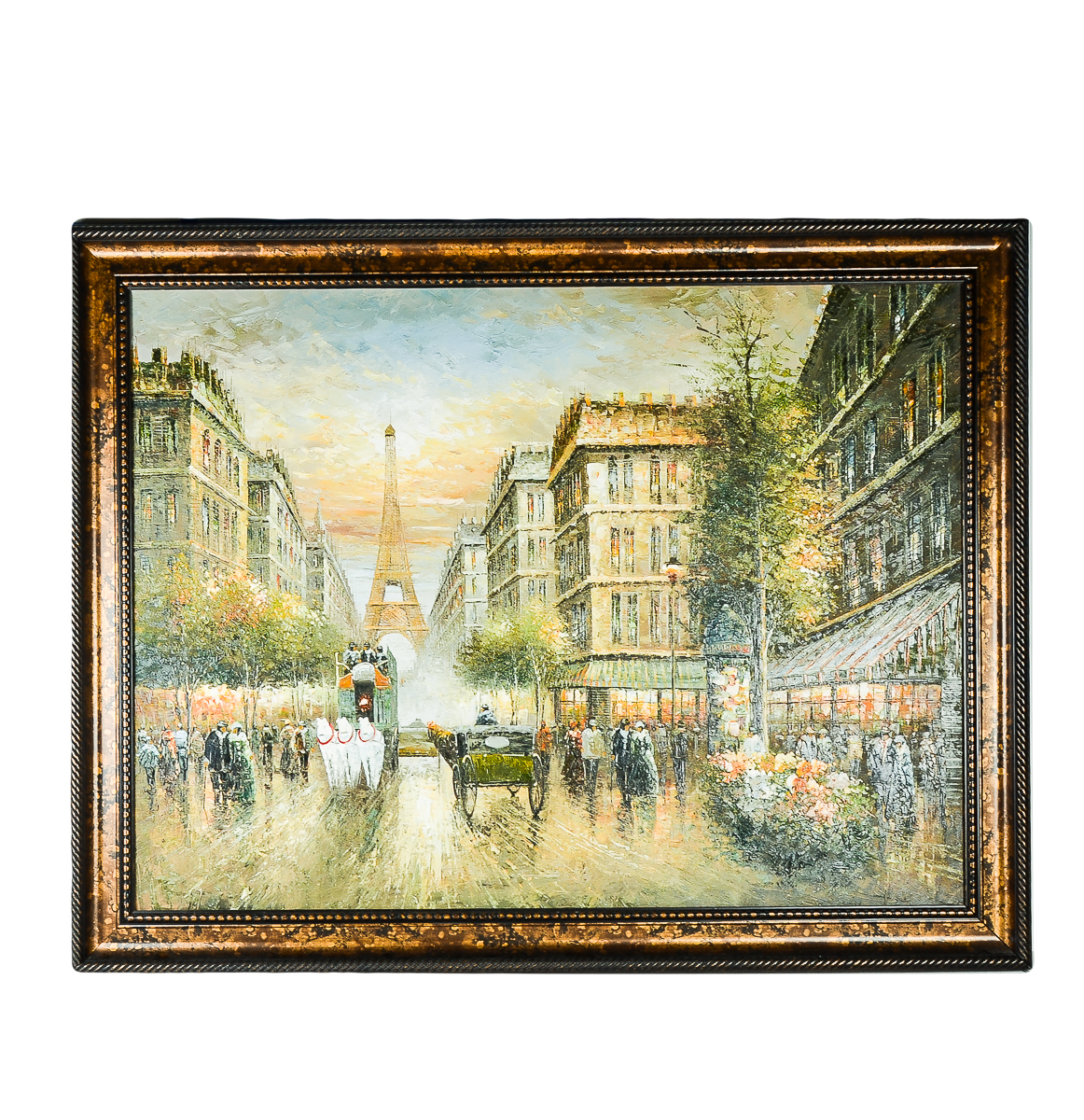 Original Alla Prima Painting of Paris with Eiffel Tower