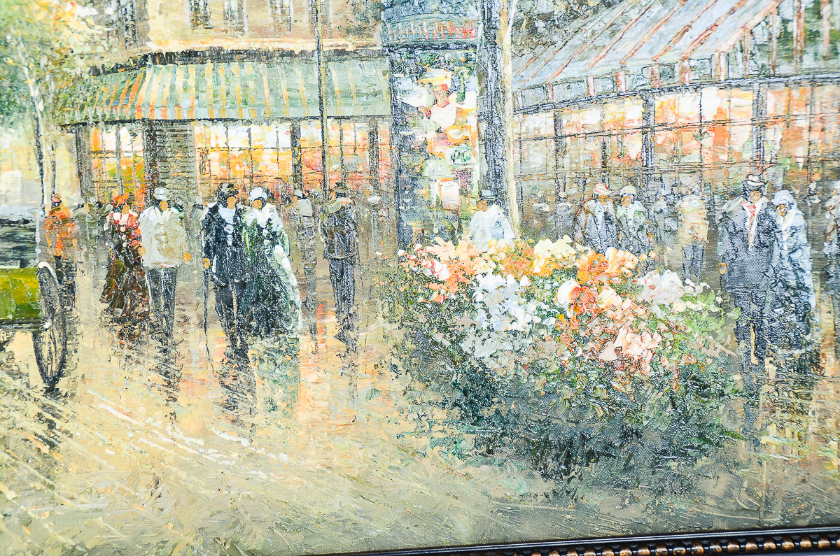 Original Alla Prima Painting of Paris with Eiffel Tower