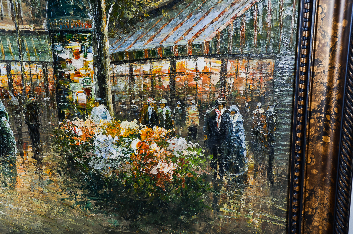 Original Alla Prima Painting of Paris with Eiffel Tower