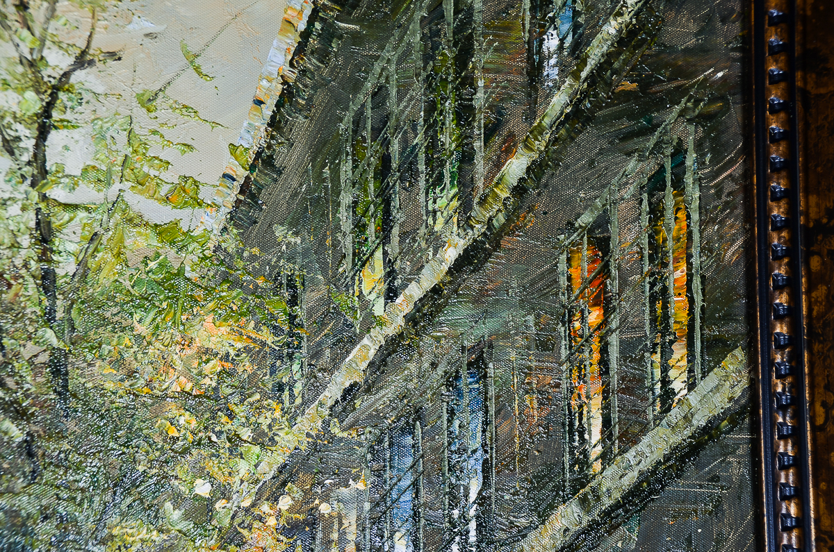 Original Alla Prima Painting of Paris with Eiffel Tower