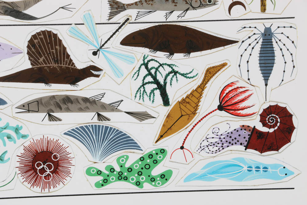 Charley Harper Offset Lithograph Poster "The Ladder of Life"