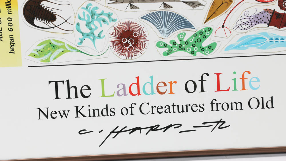 Charley Harper Offset Lithograph Poster "The Ladder of Life"