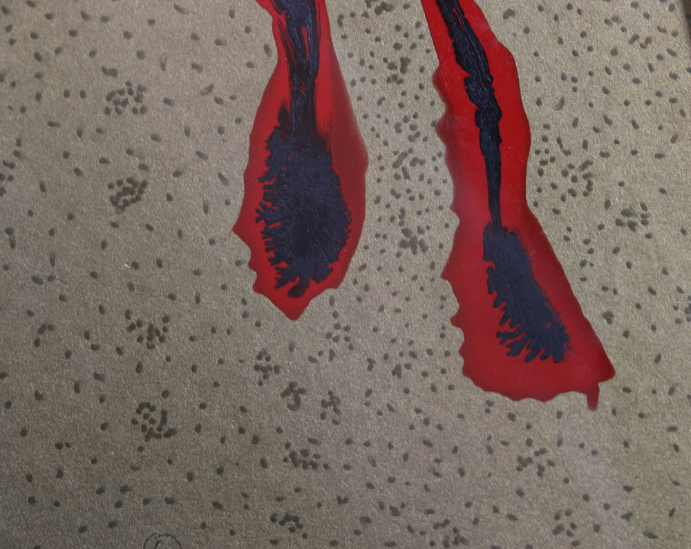 Jan Knoop Original 1989 Mixed Media Painting "Twogether"