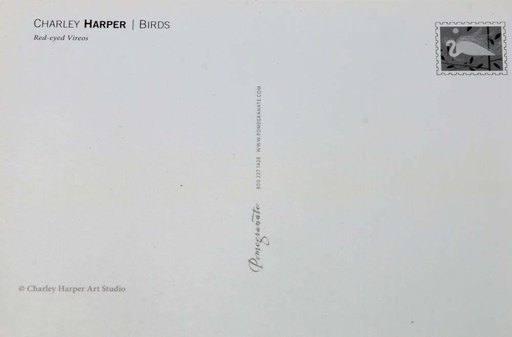 Charley Harper Offset Lithograph "Red-Eyed Vireo"