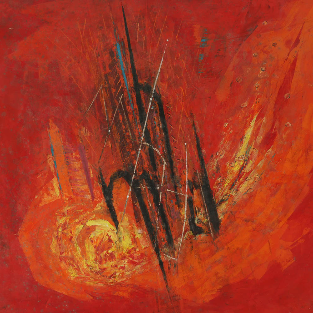 Two Ray Ridabock Original Acrylic Paintings on Composite Board