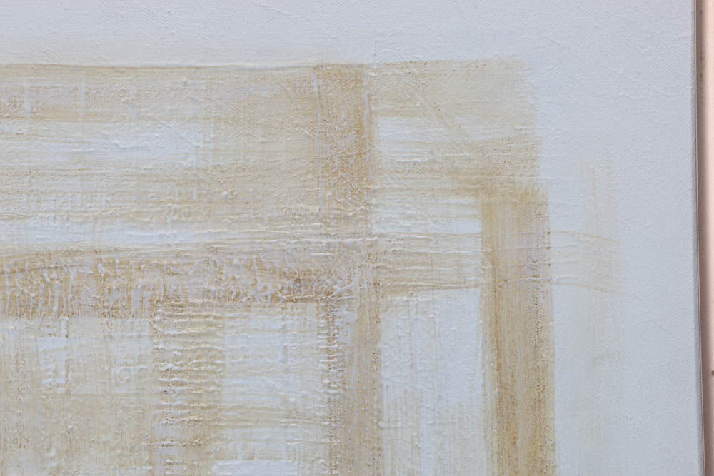 R. Walker Original Abstract Geometric Minimalist Oil on Canvas