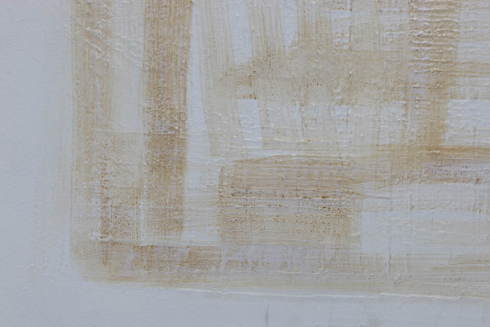 R. Walker Original Abstract Geometric Minimalist Oil on Canvas