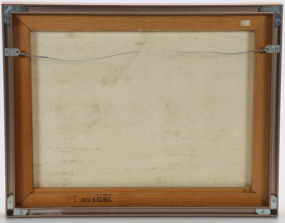 R. Walker Original Abstract Geometric Minimalist Oil on Canvas