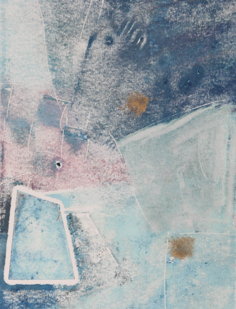 S. Osti Signed 1989 Color Monotype "Illussions (sic) XXXXV"