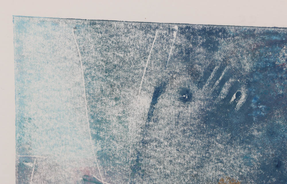 S. Osti Signed 1989 Color Monotype "Illussions (sic) XXXXV"