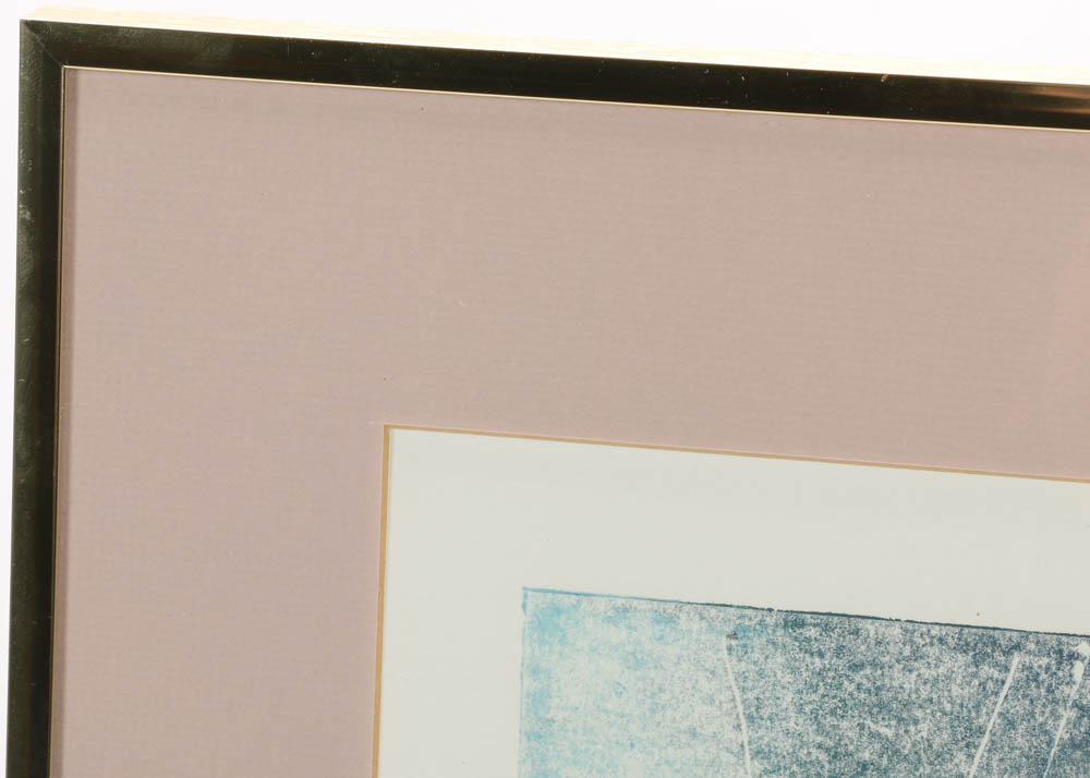 S. Osti Signed 1989 Color Monotype "Illussions (sic) XXXXV"