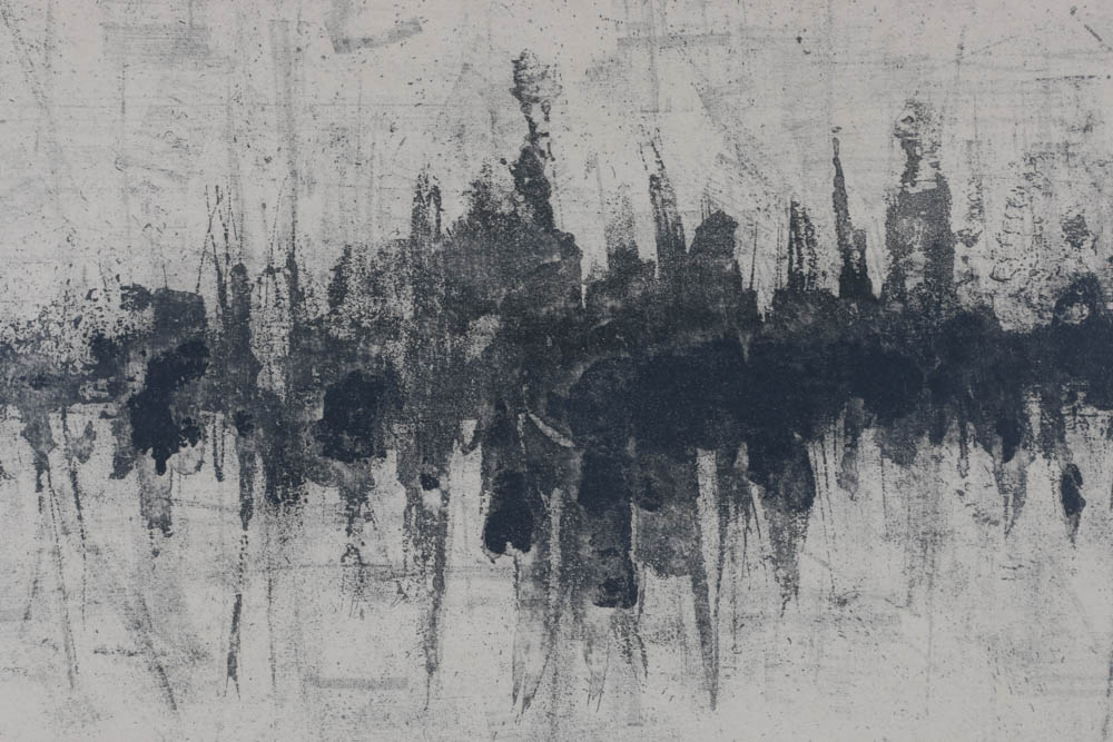 Howard Wilson Signed Original Monotype "Reflections"