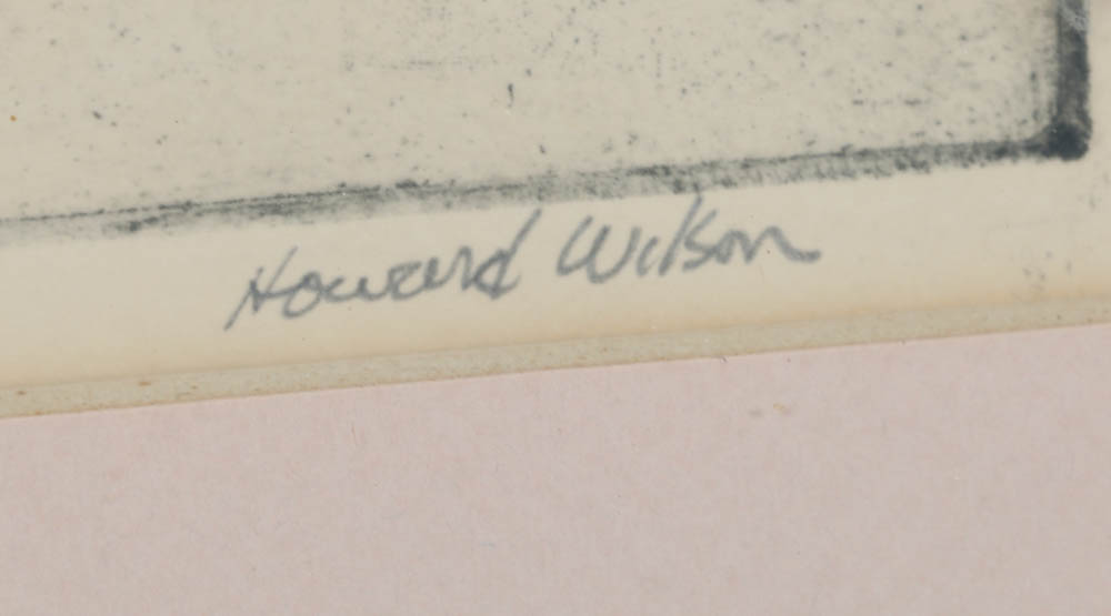 Howard Wilson Signed Original Monotype "Reflections"