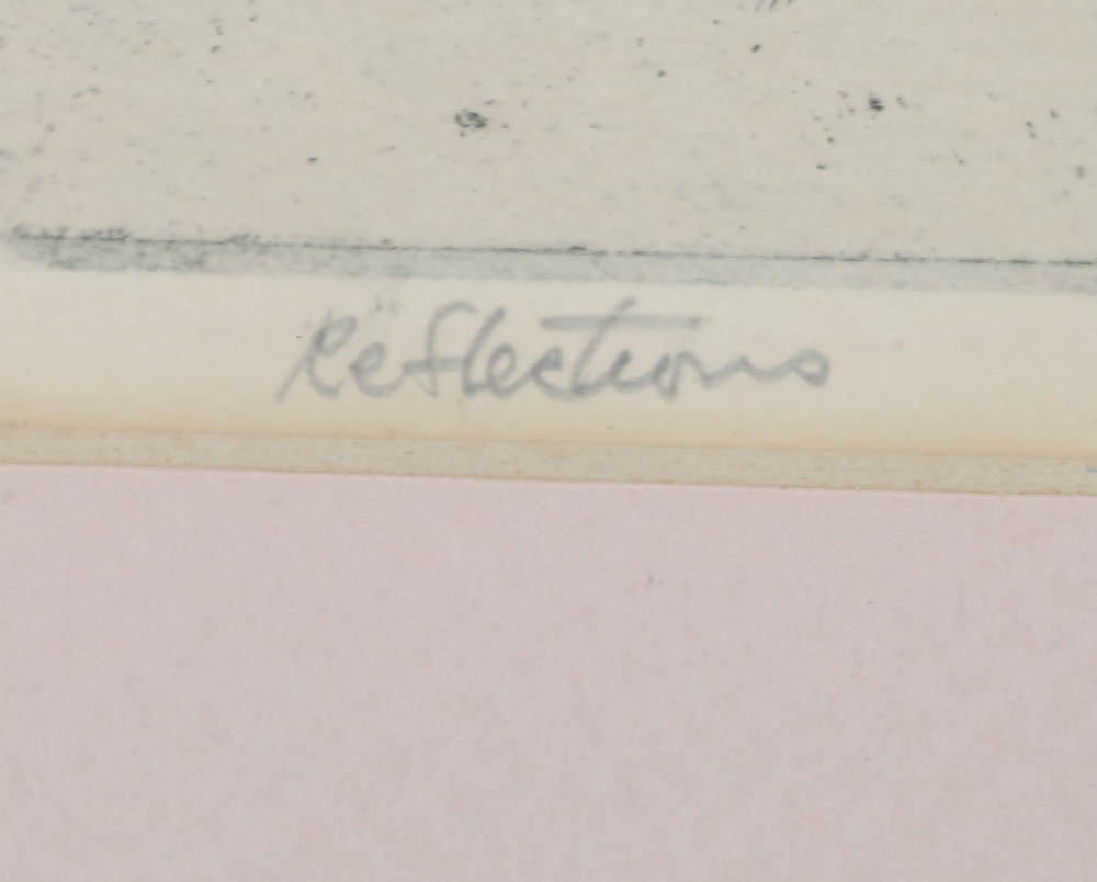 Howard Wilson Signed Original Monotype "Reflections"