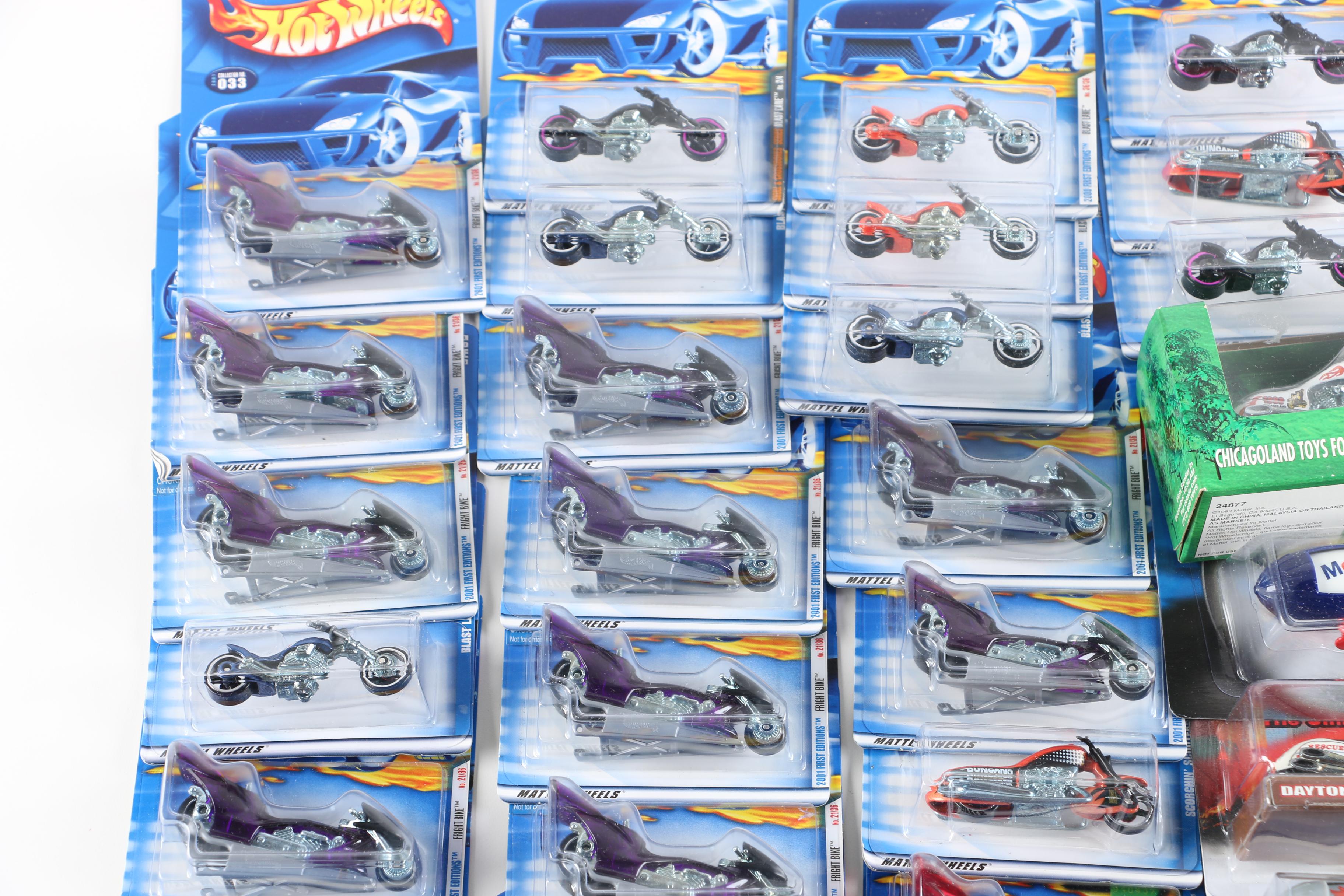 Hot Wheels Die-Cast Motorcycles and Blimps