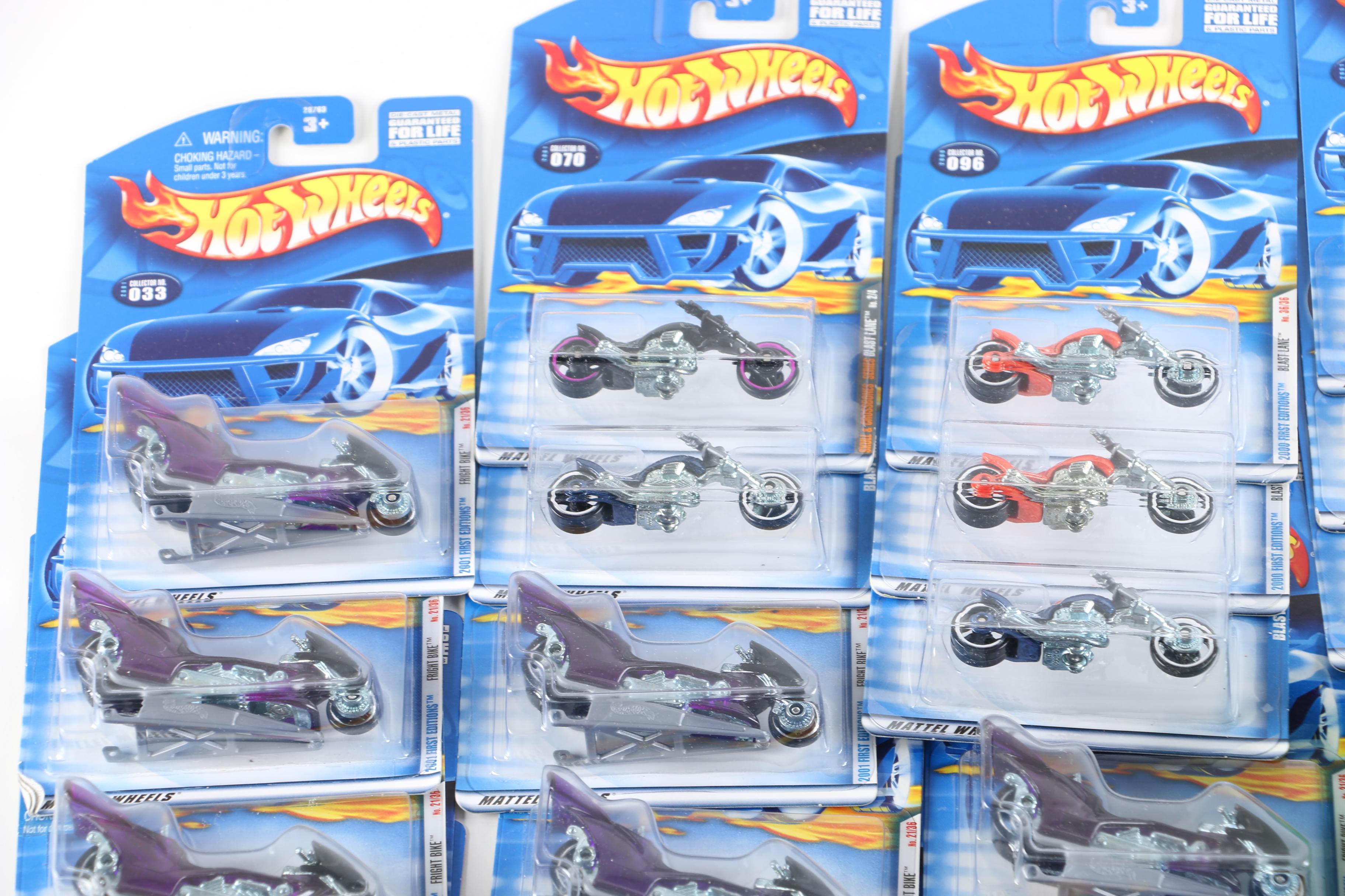 Hot Wheels Die-Cast Motorcycles and Blimps