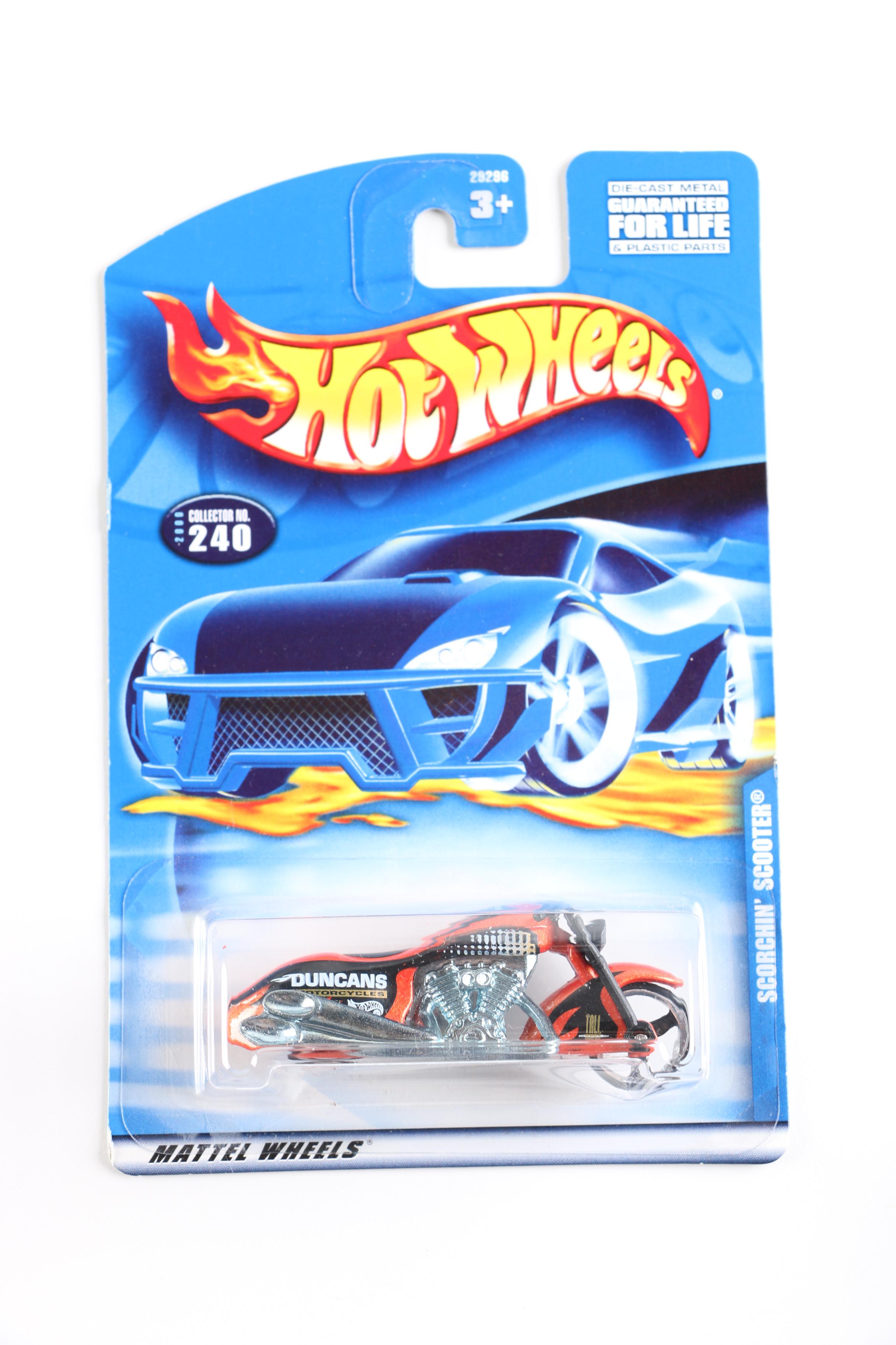 Hot Wheels Die-Cast Motorcycles and Blimps