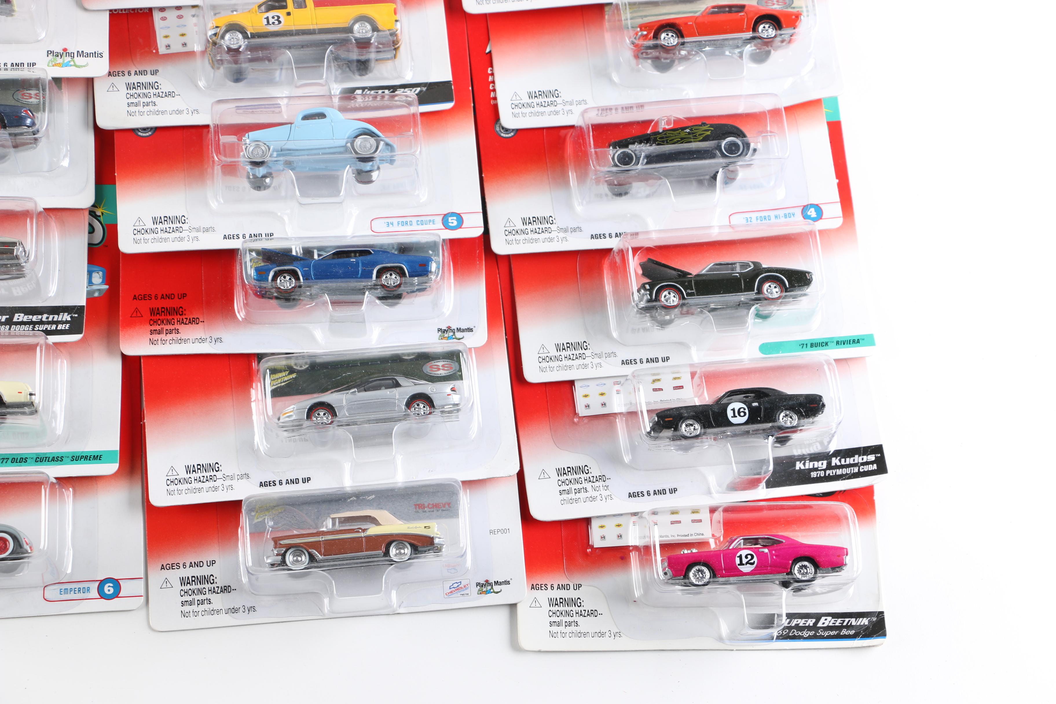 Large Assortment of Johnny Lightning Cars