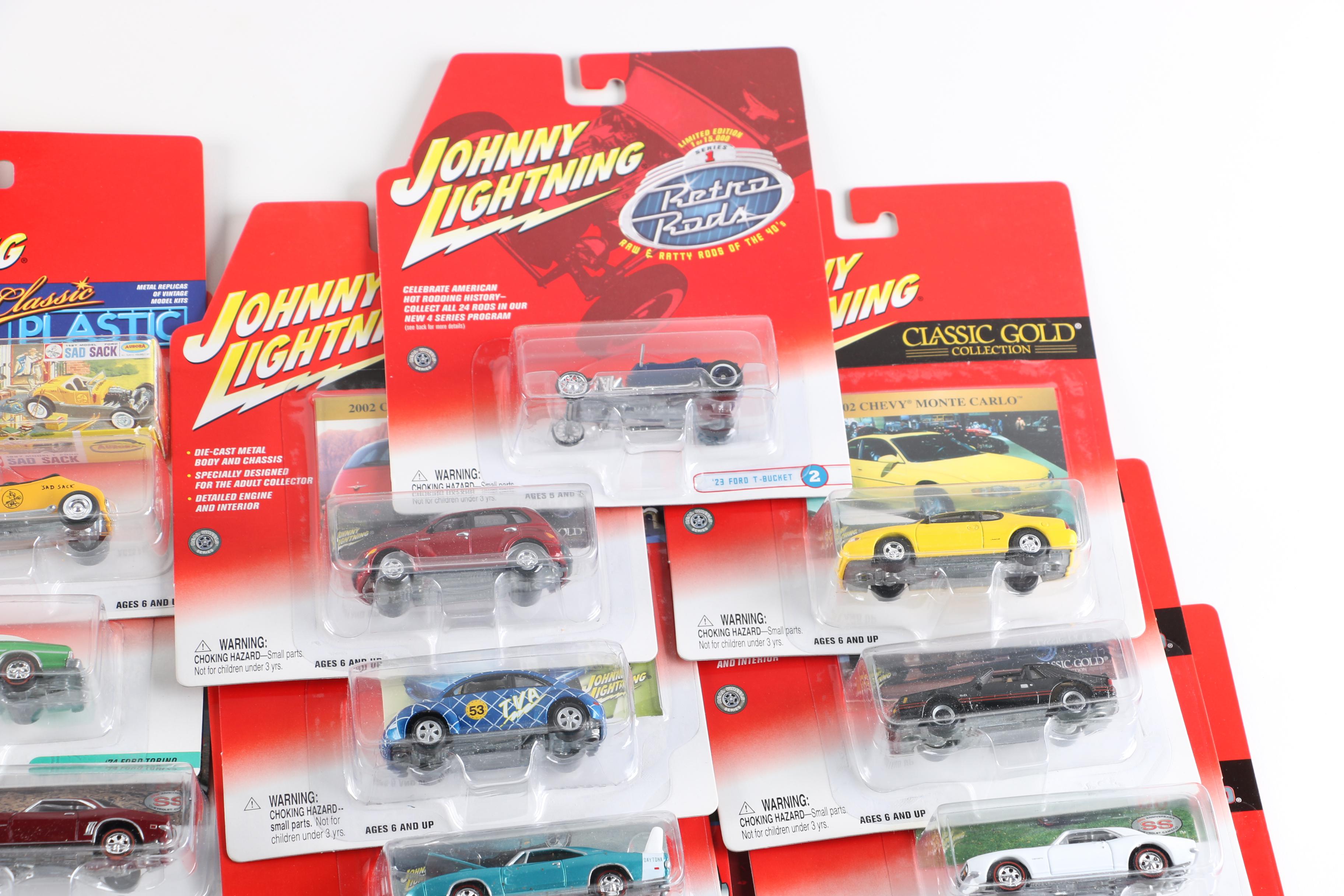 Large Assortment of Johnny Lightning Cars