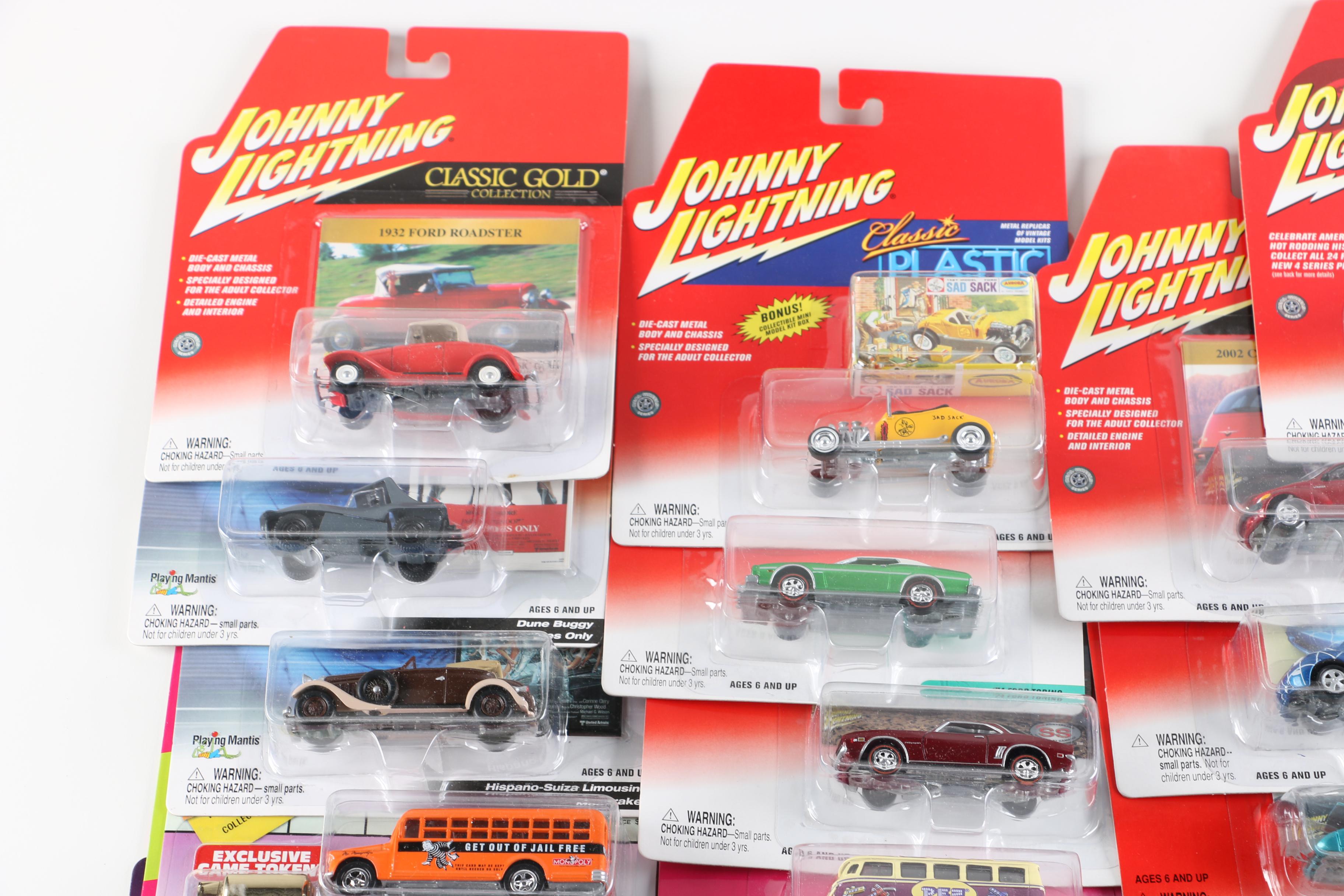 Large Assortment of Johnny Lightning Cars