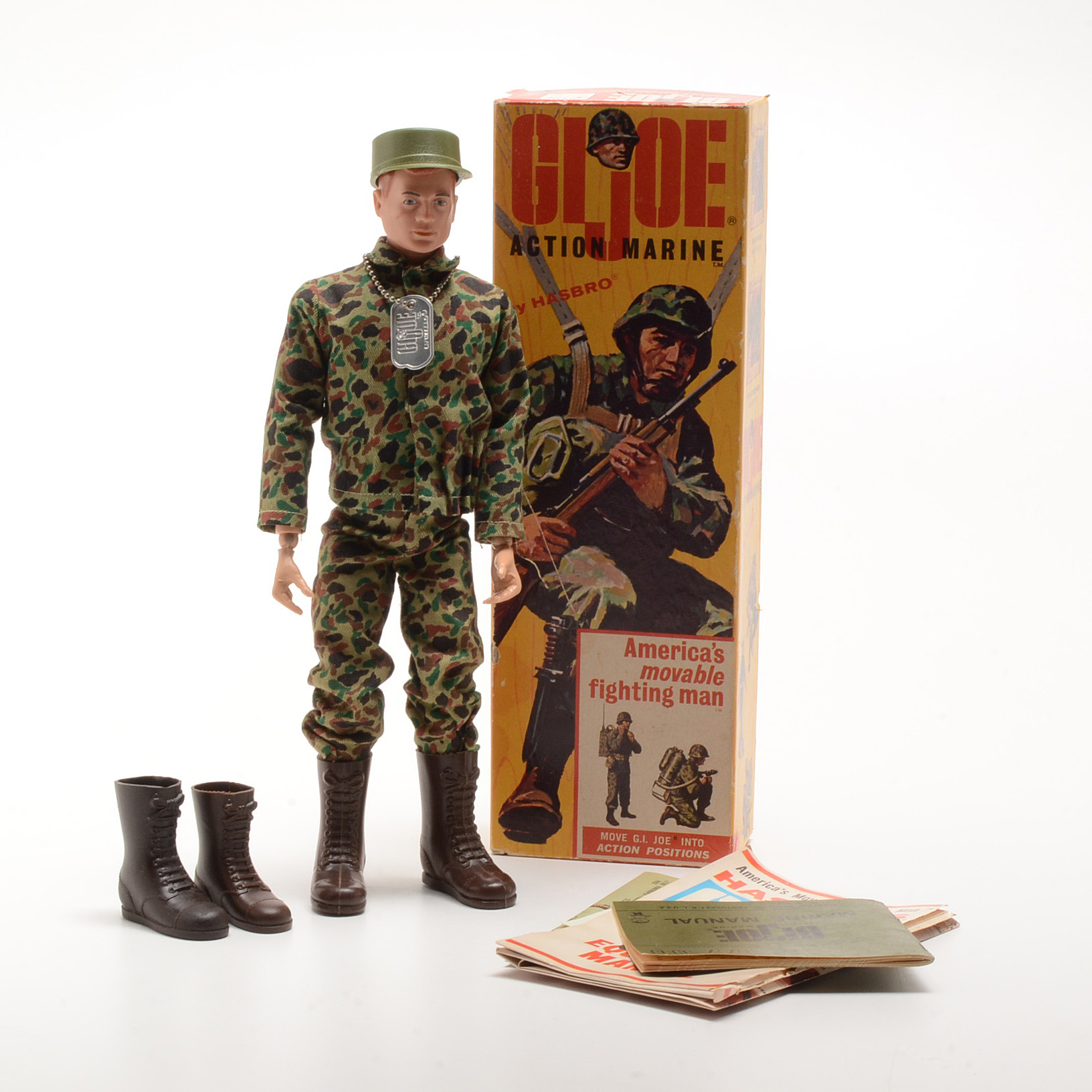 Rare Red Hair 1964 Hasbro GI Joe "Action Marine"