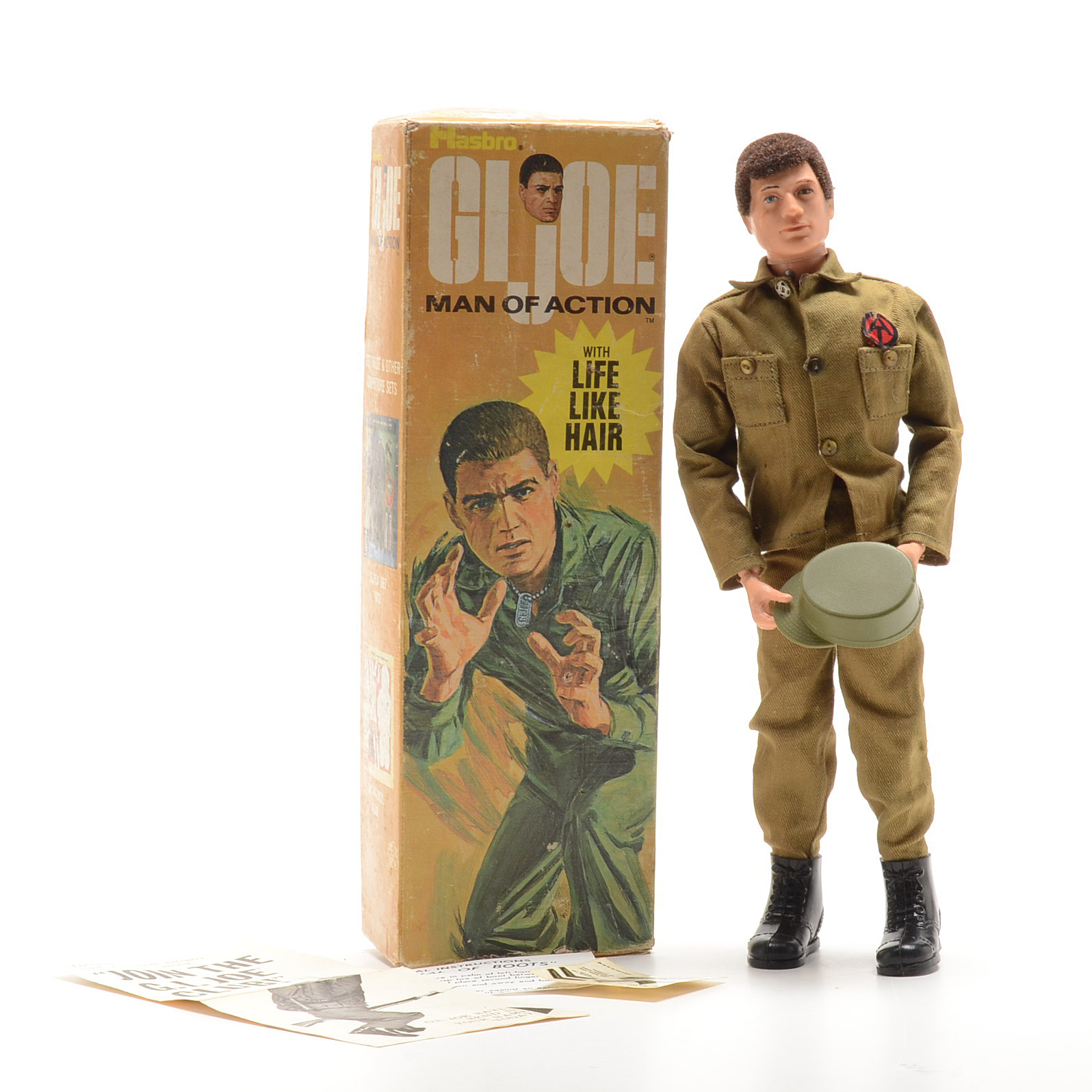 Vintage 1970s GI Joe "Man of Action" Original with Box and Inserts
