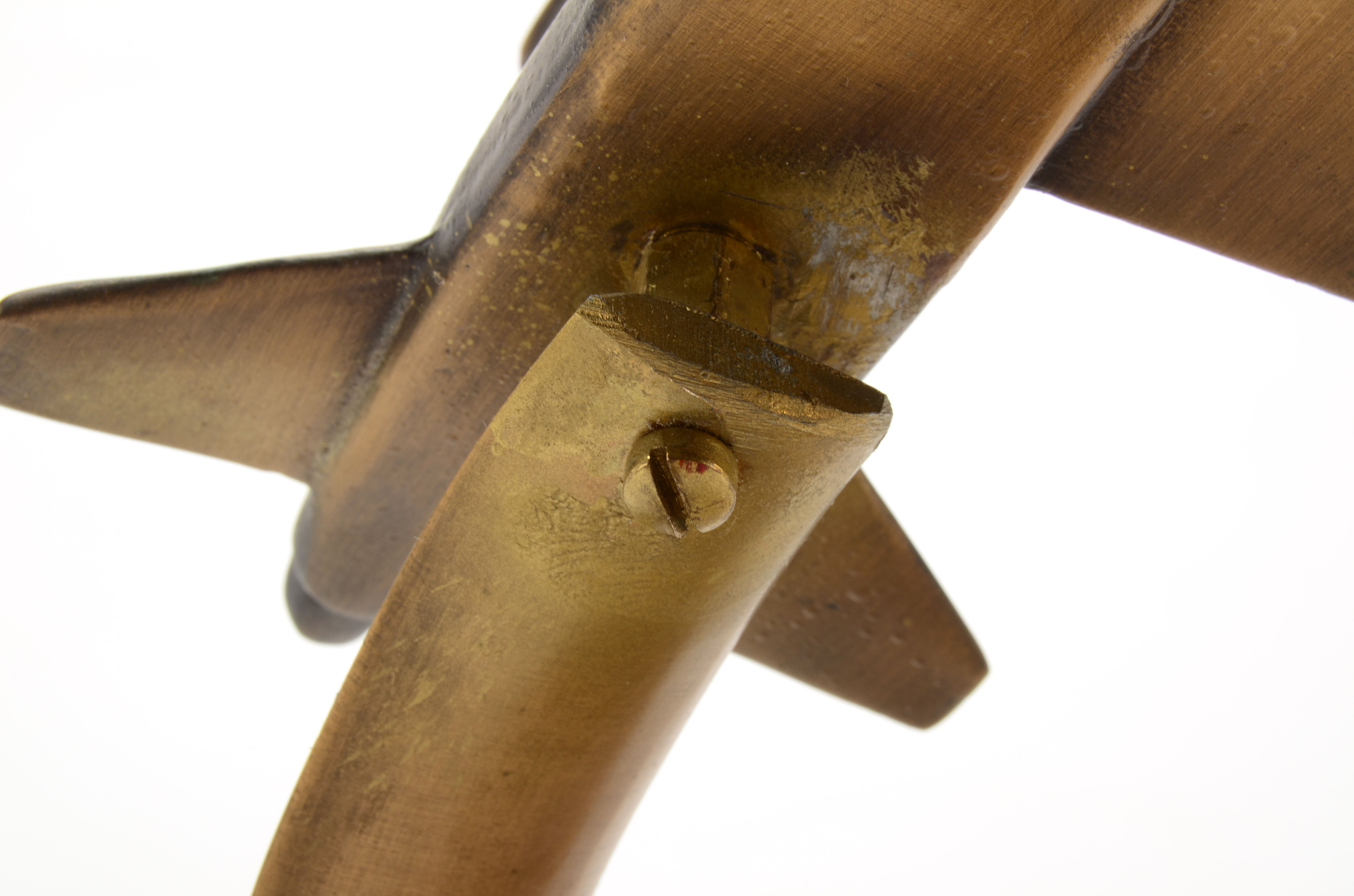 Bronze a T-38 Talon Airplane Model on Walnut Base