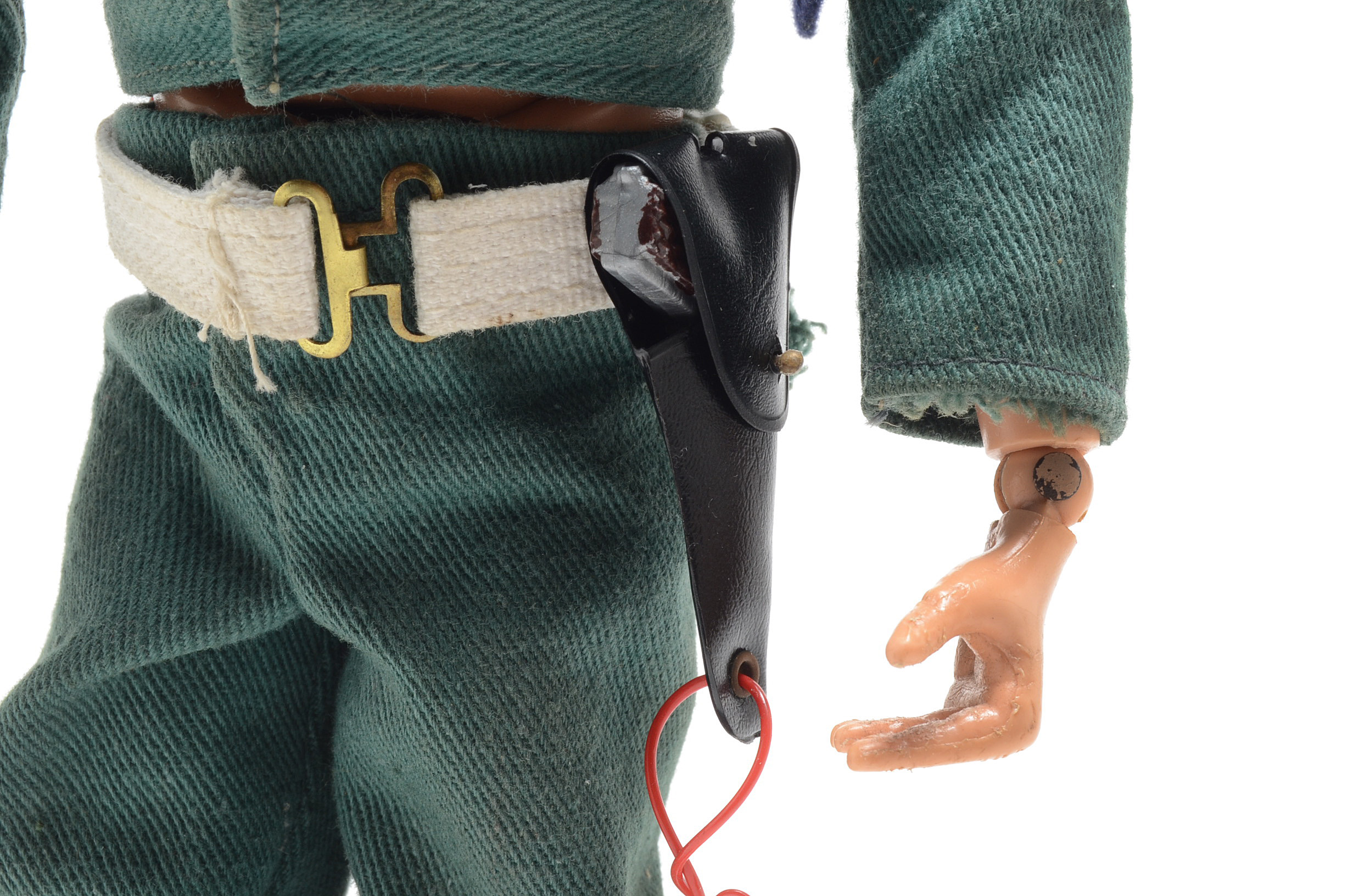 Vintage 1967-68 GI Joe "Airborne" Military Police Figure w/ Rare Black Helmet