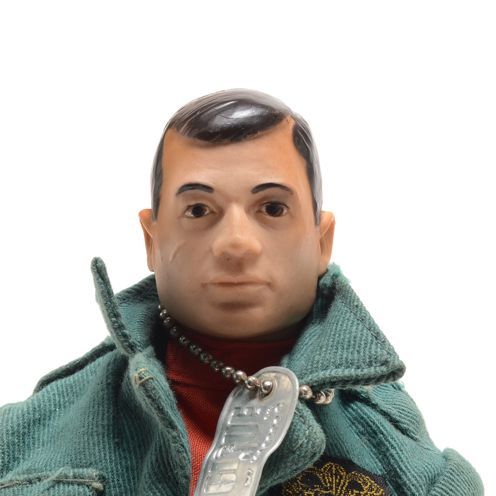 Vintage 1967-68 GI Joe "Airborne" Military Police Figure w/ Rare Black Helmet