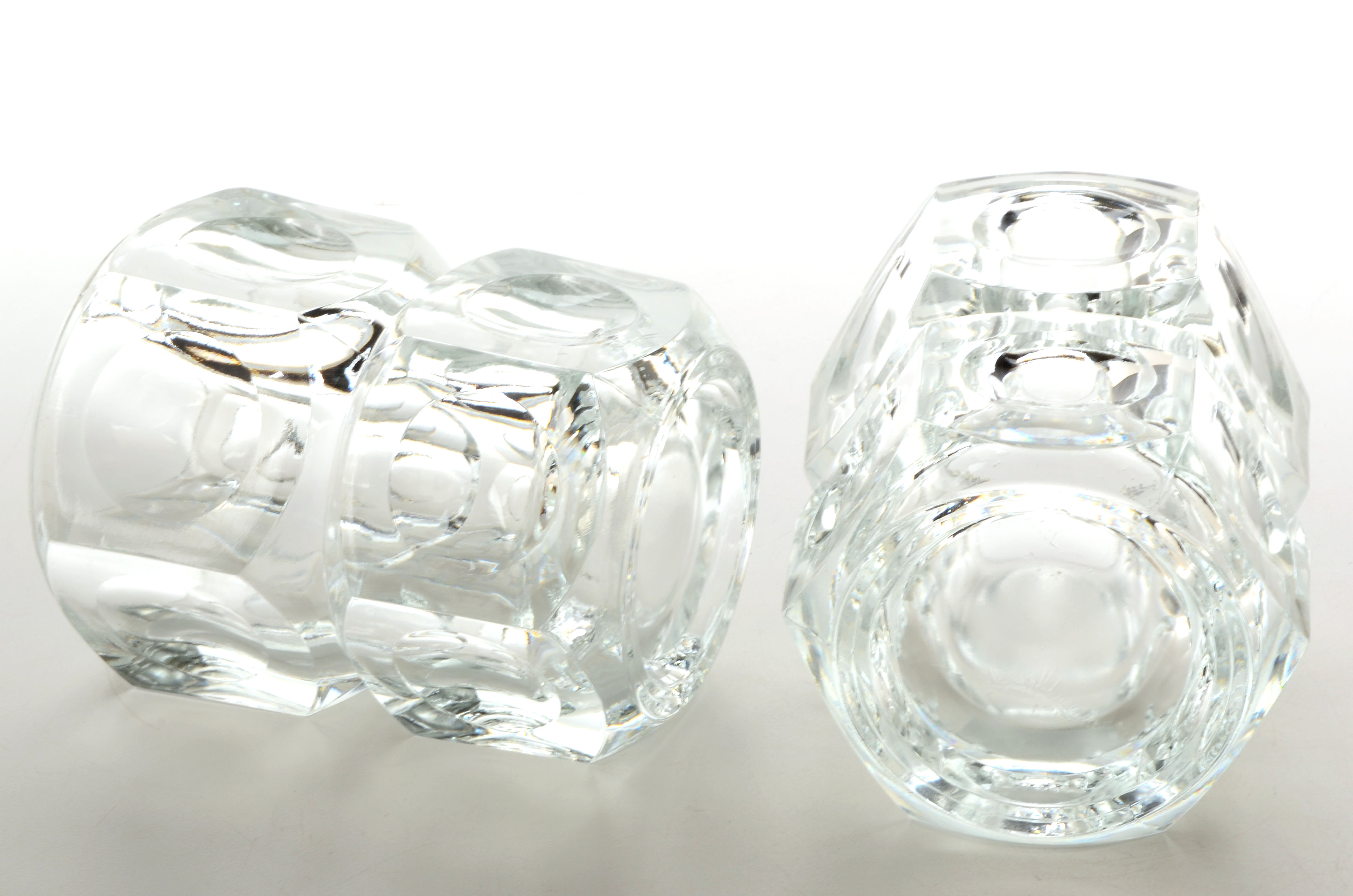 Swirled Glass Bowl and Vases or Candleholders