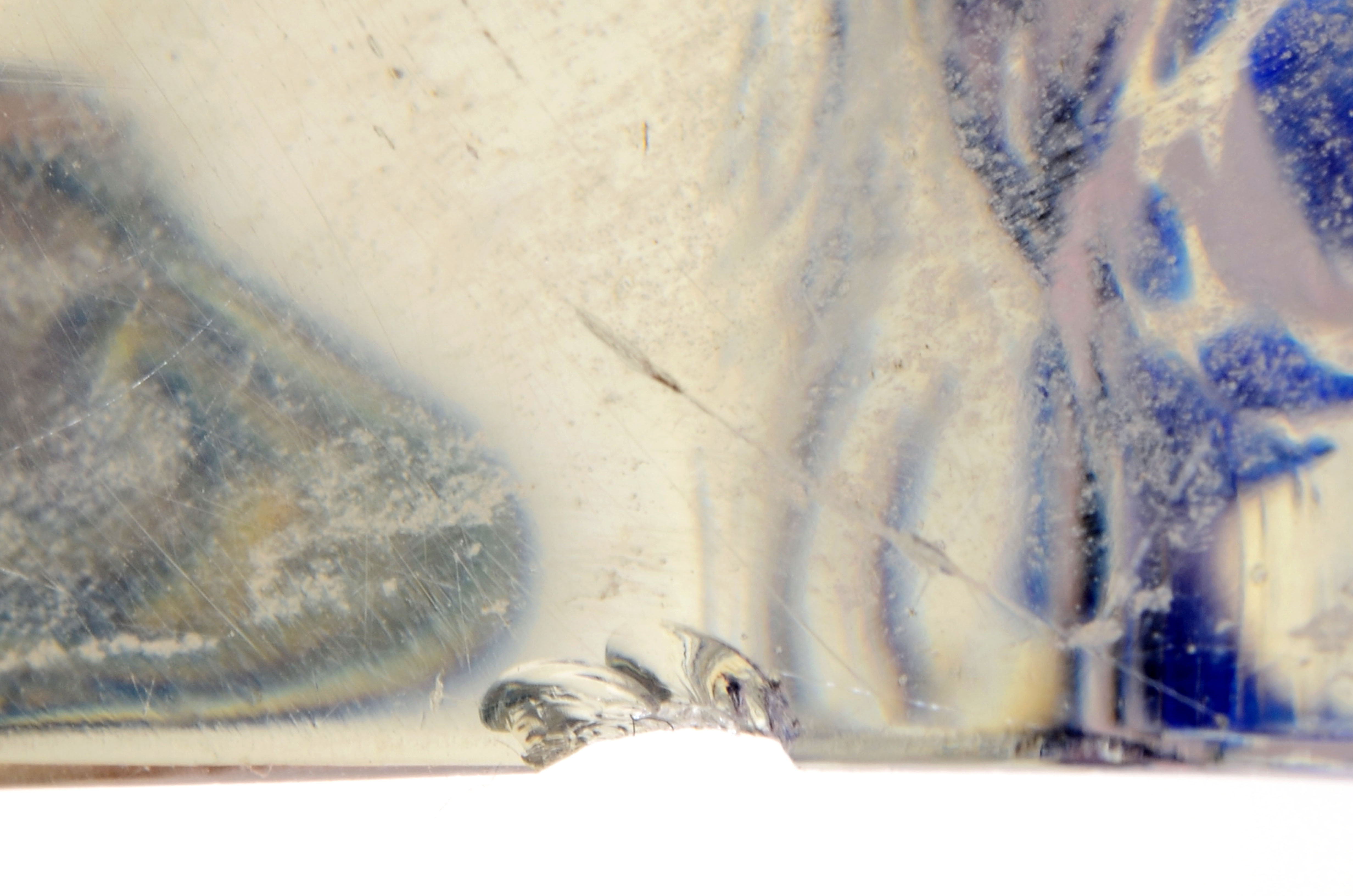 Rollin Karg Organic Glass Sculpture with Iridescent Center