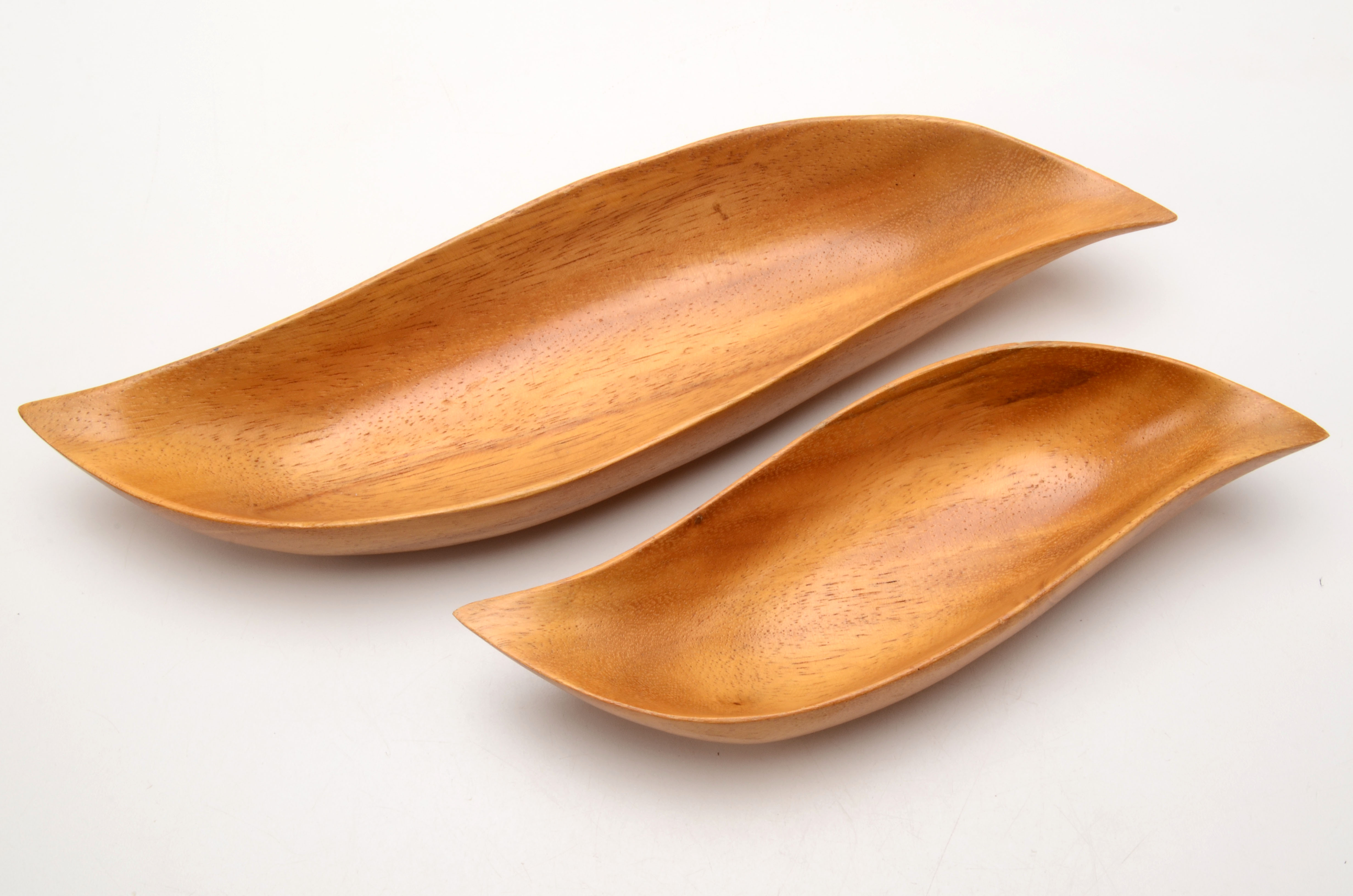 Mid Century Modern Hand-Carved Monkey Pod Wood Items