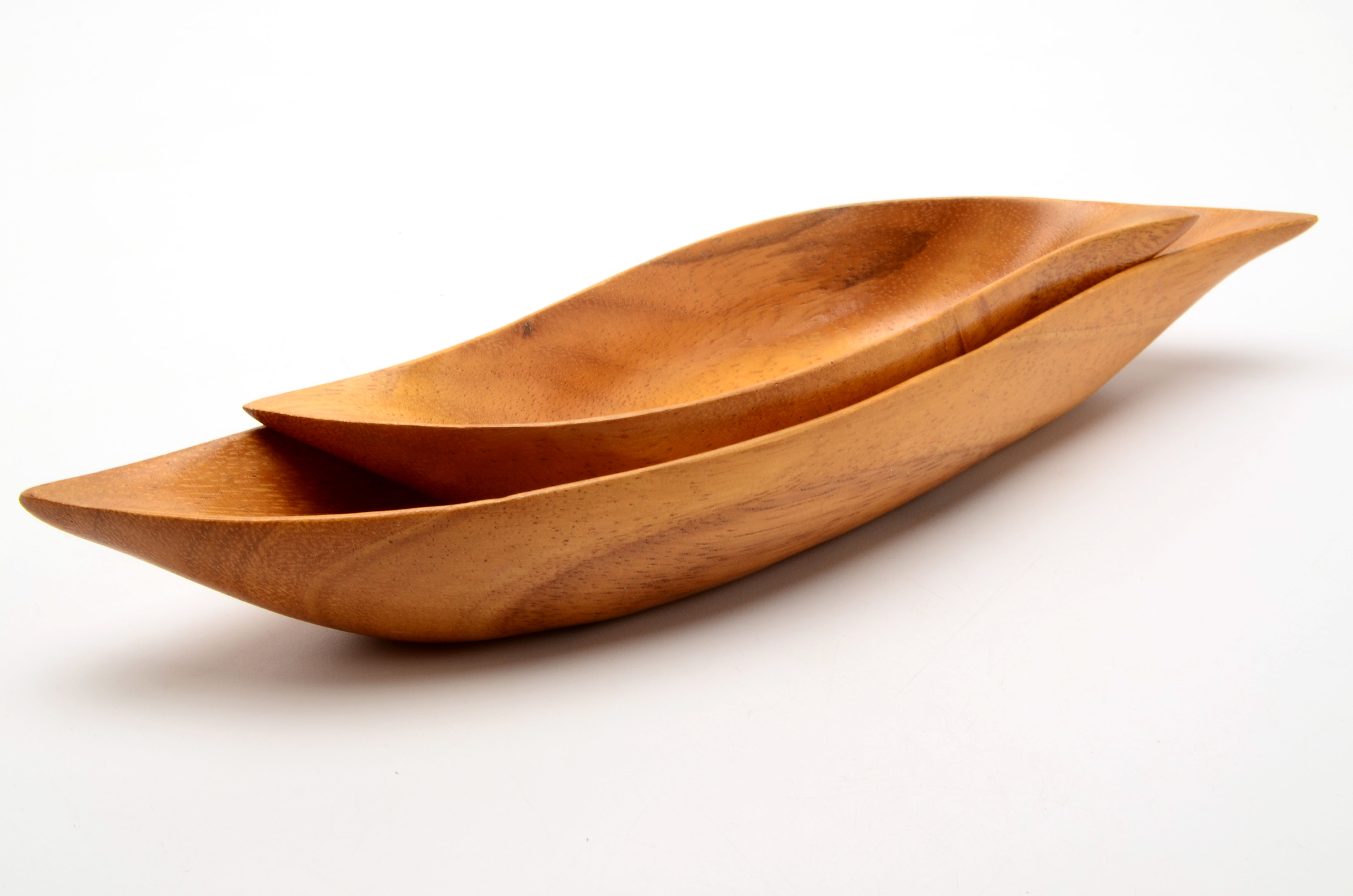 Mid Century Modern Hand-Carved Monkey Pod Wood Items