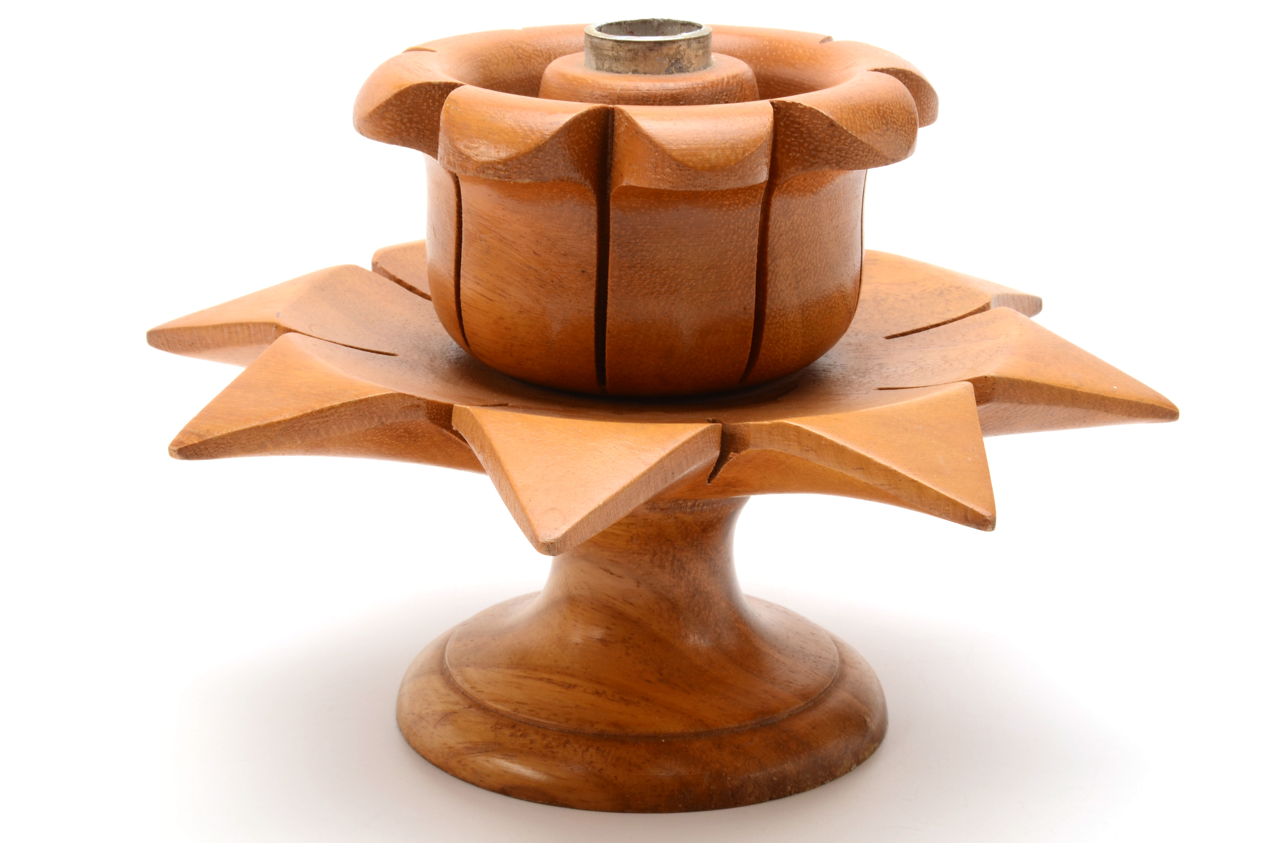 Mid Century Modern Hand-Carved Monkey Pod Wood Items