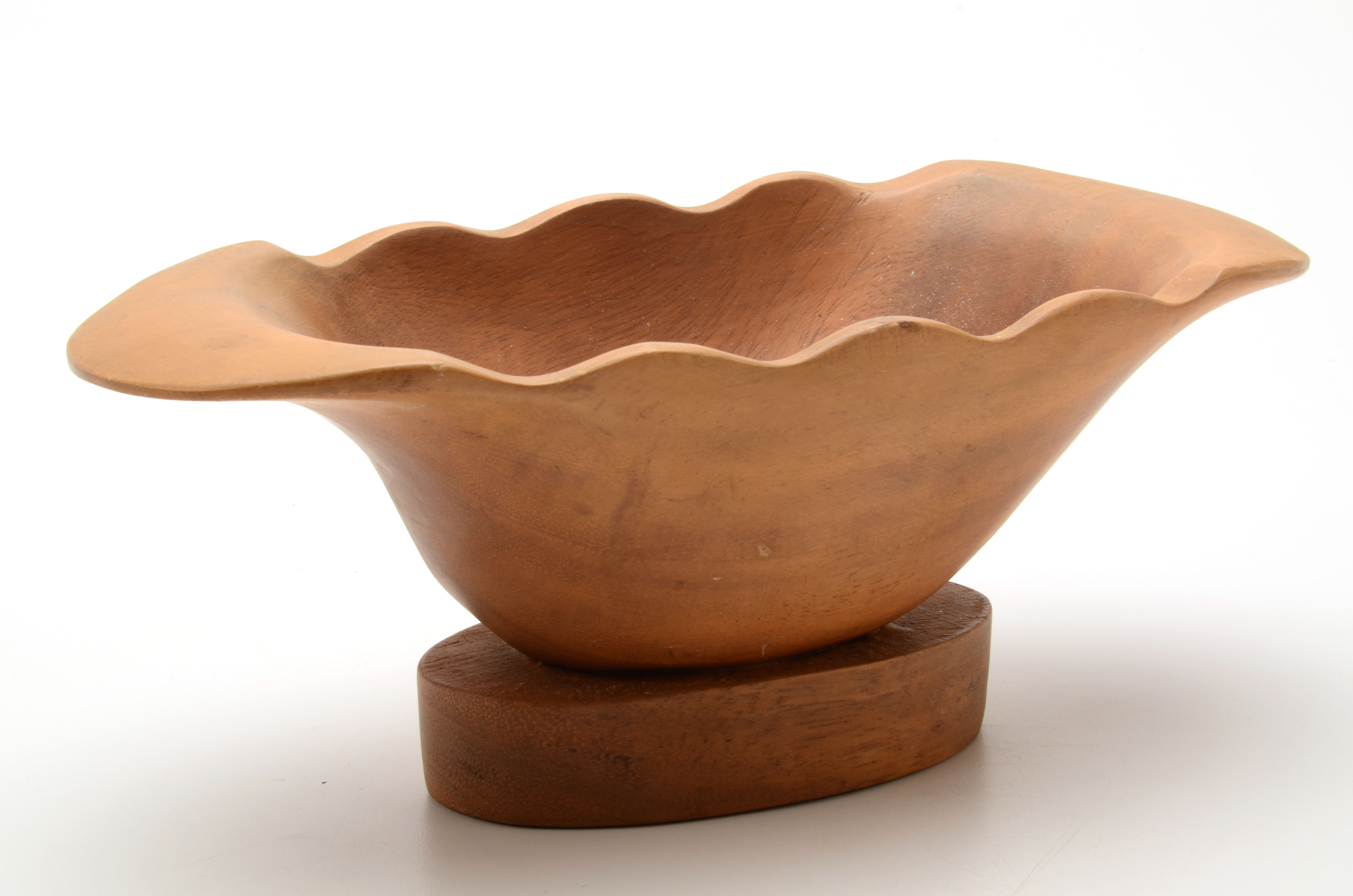 Mid Century Modern Hand-Carved Monkey Pod Wood Items