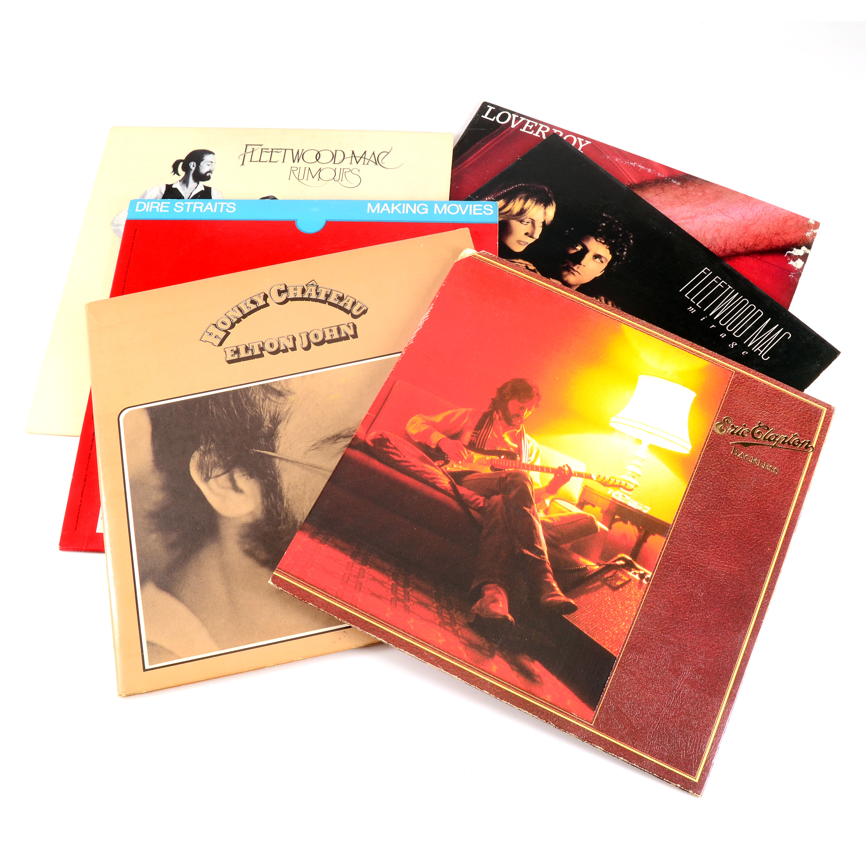 Clapton, Dire Straits, Fleetwood Mac and Other Vintage LPs