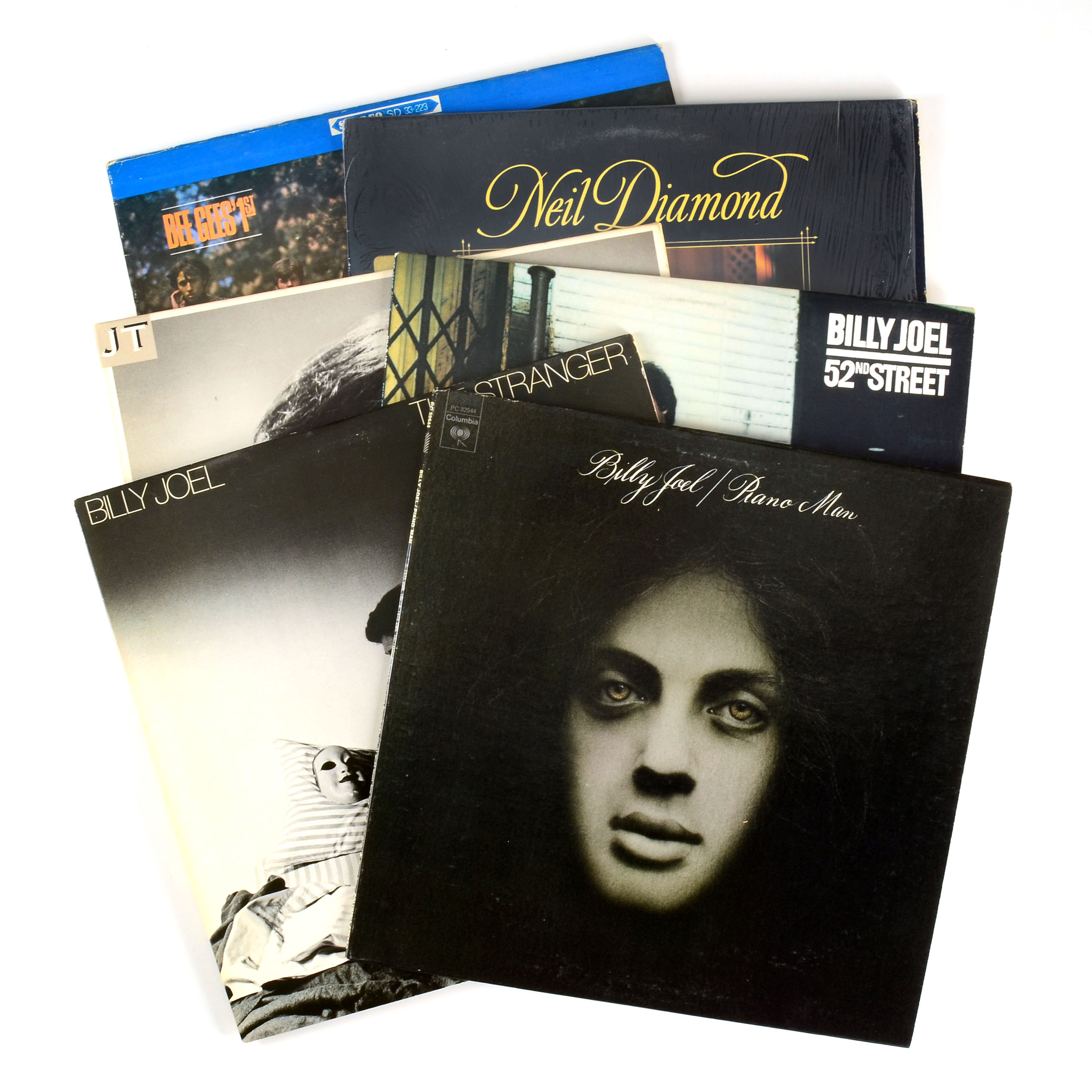 Billy Joel, Bee Gees and Other Vintage LPs
