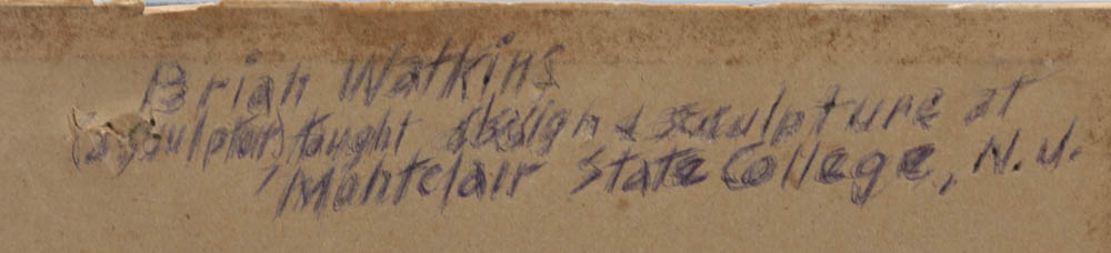 Brian Watkins Signed Artist's Proof 1965 Aquatint Etching with Gold Leaf "Center"