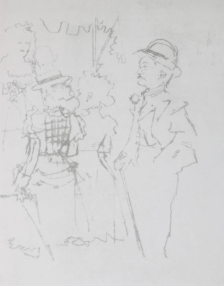 Jack Levine Signed Limited Edition Etching "Mack Sees Polly Peachum"