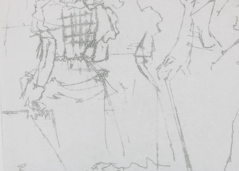 Jack Levine Signed Limited Edition Etching "Mack Sees Polly Peachum"