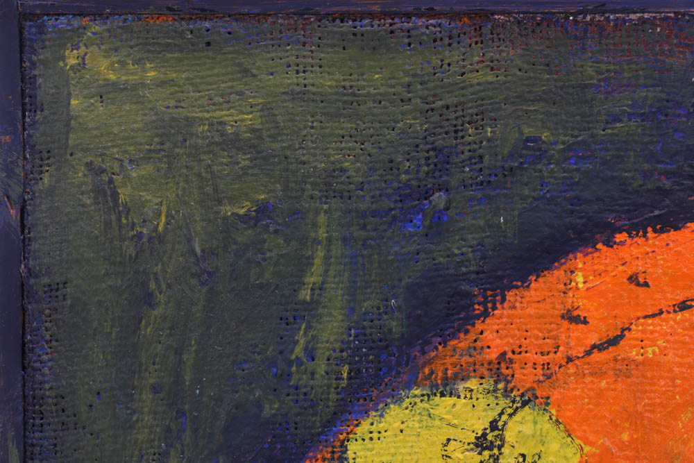 Vintage Original Oil on Canvas "Pears on Plate"