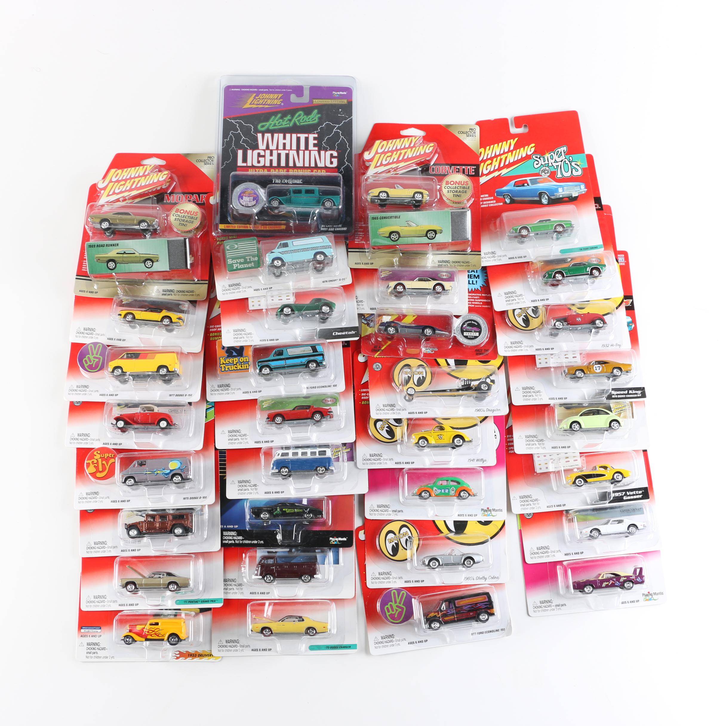 Collection of Thirty-Three Johnny Lightning Toy Cars