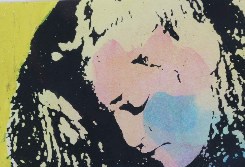 Signed Limited Edition Mixed Media Serigraph "Yellow Madonna"