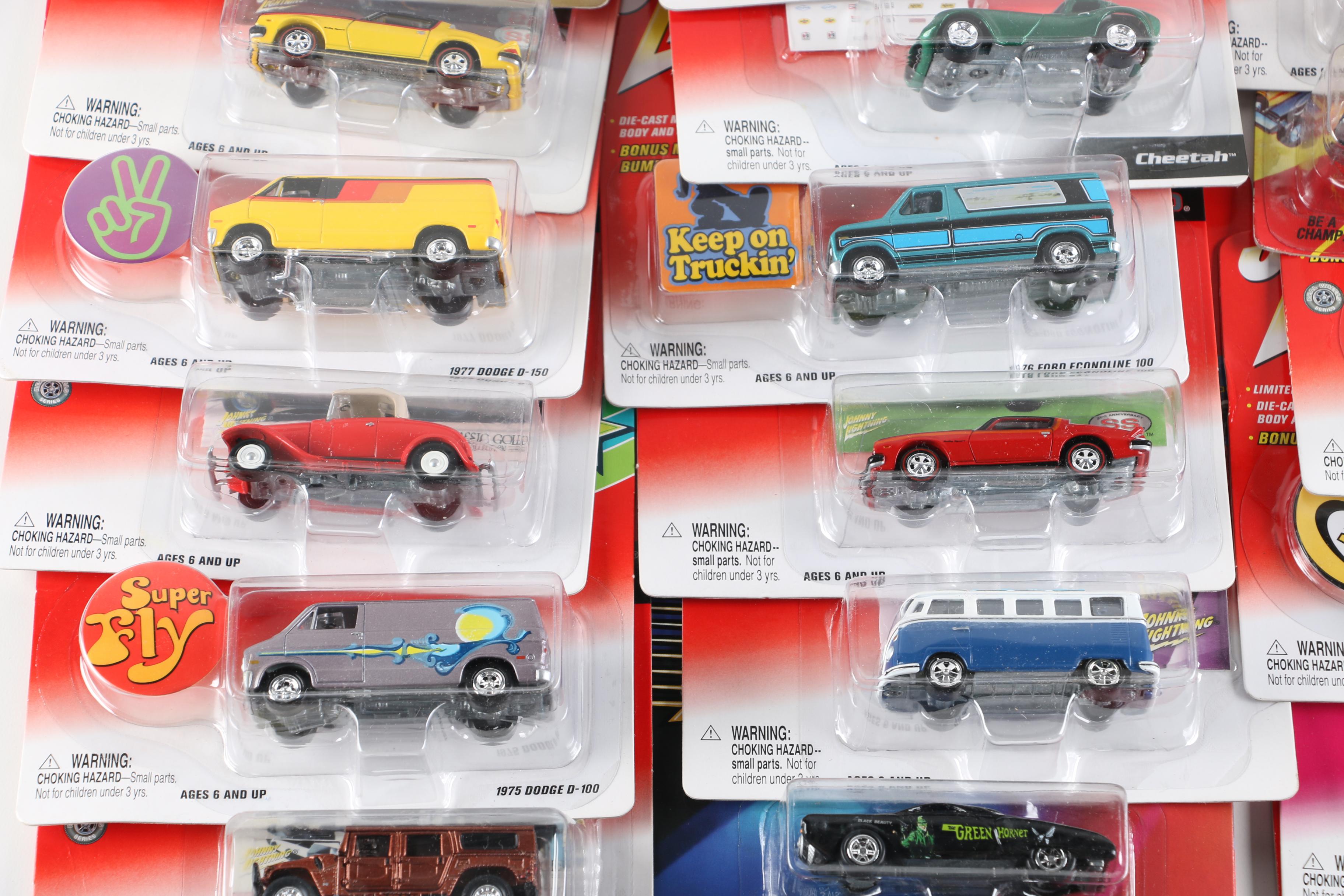 Collection of Thirty-Three Johnny Lightning Toy Cars