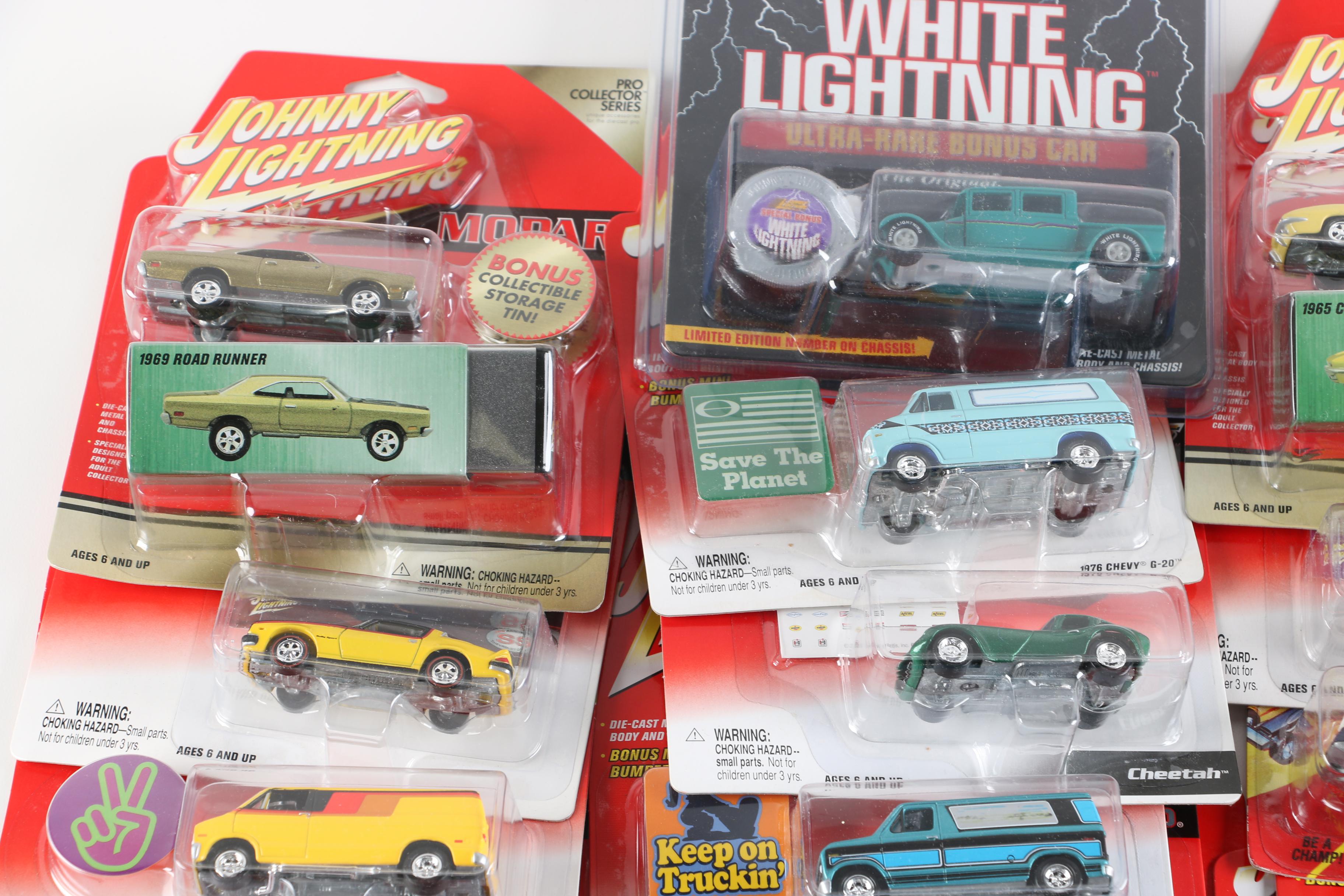 Collection of Thirty-Three Johnny Lightning Toy Cars