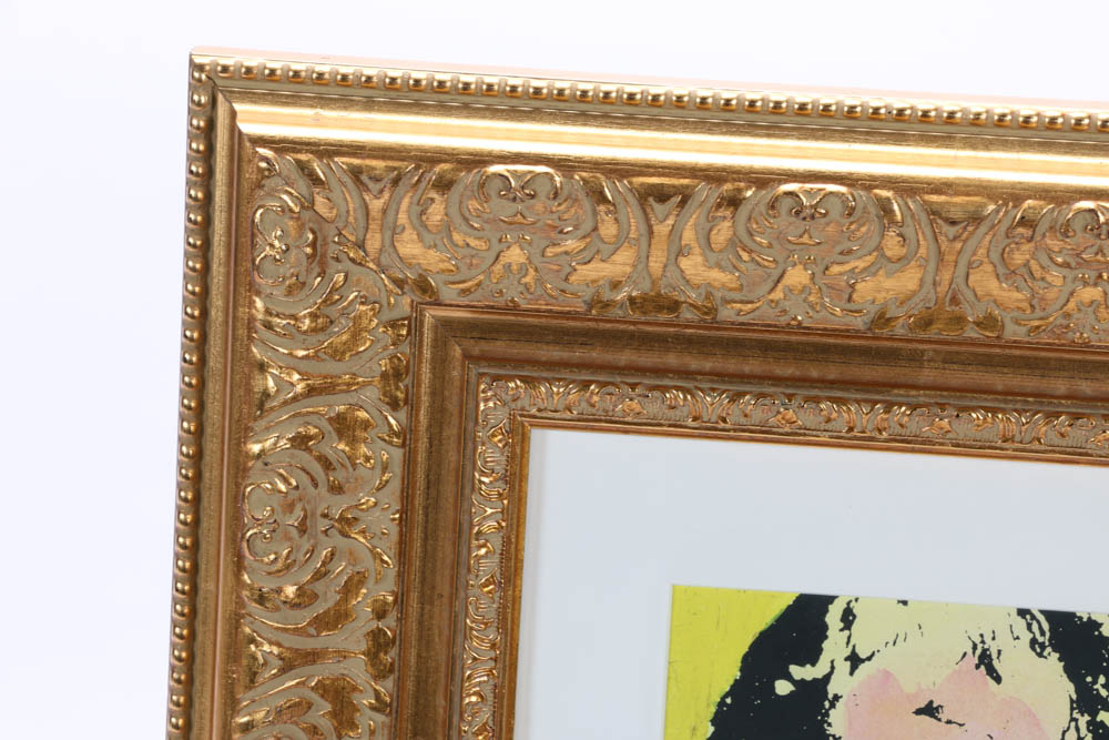 Signed Limited Edition Mixed Media Serigraph "Yellow Madonna"