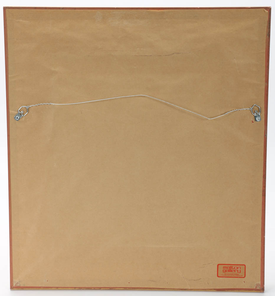 Signed Limited Edition Mixed Media Serigraph "Yellow Madonna"