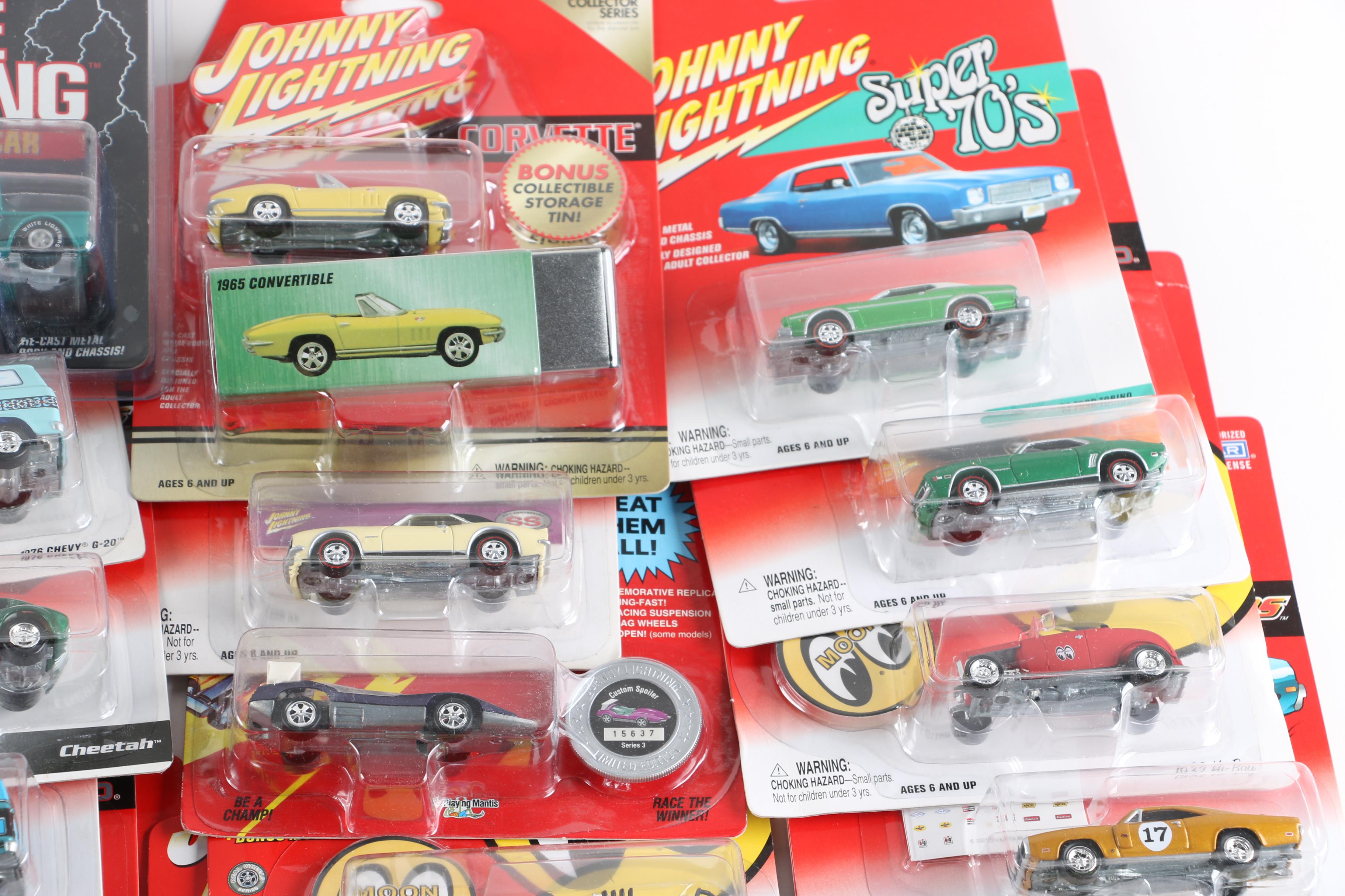 Collection of Thirty-Three Johnny Lightning Toy Cars